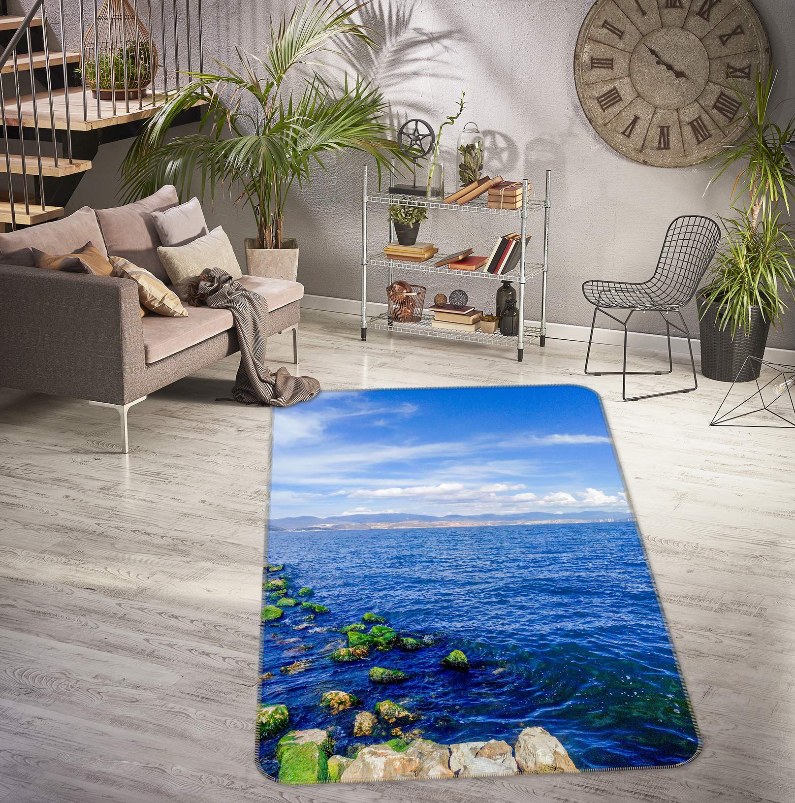 3D Ocean 27017 Non Slip Rug Mat
