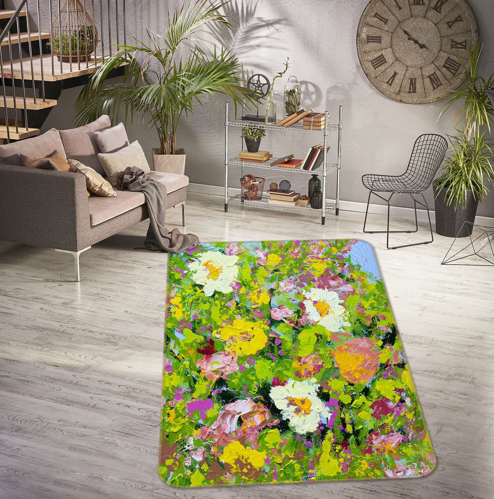 3D Beautiful Garden 3016 Allan P. Friedlander Rug Non Slip Rug Mat Mat AJ Creativity Home
