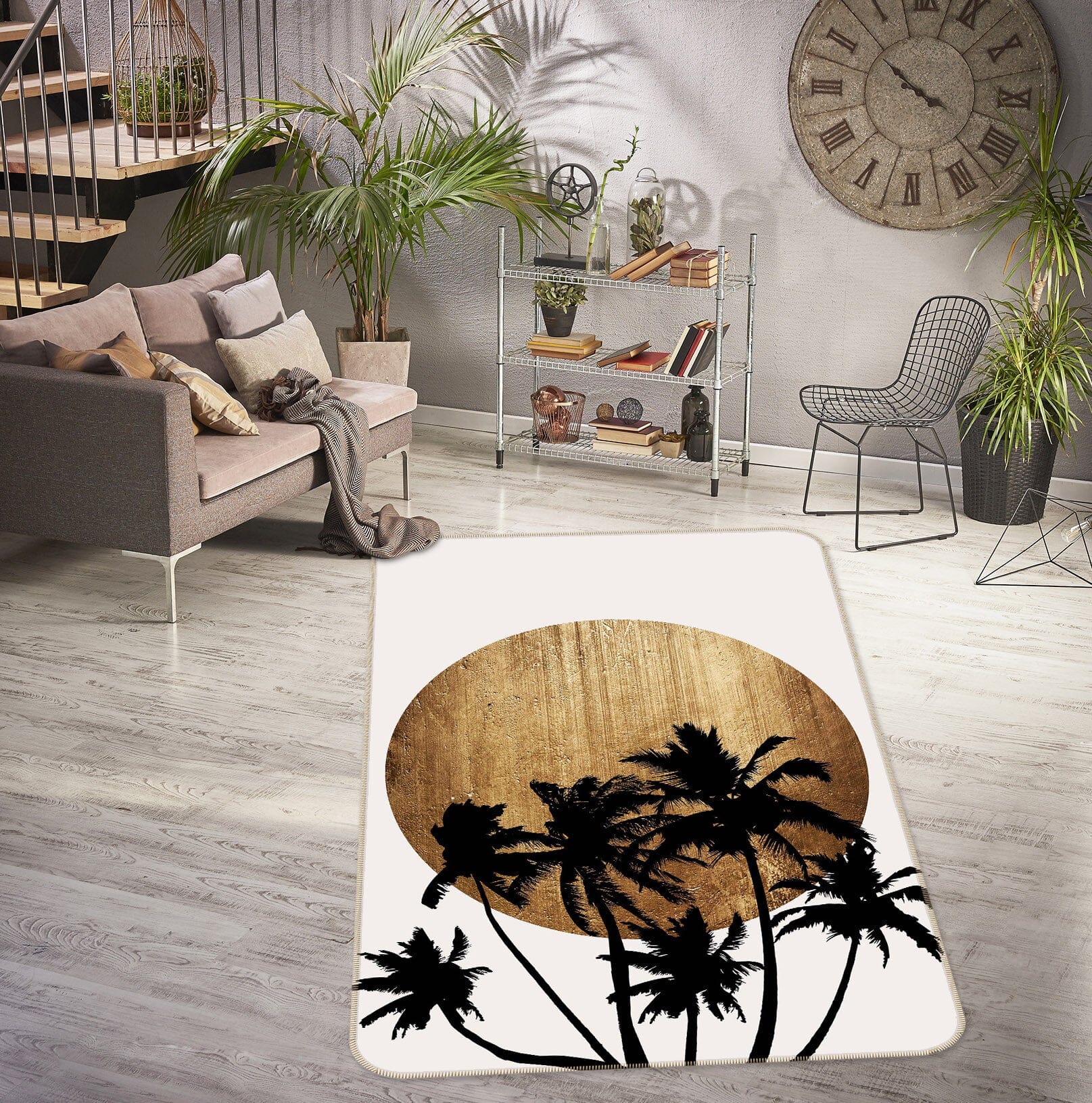 3D Miami Beach 1082 Boris Draschoff Rug Non Slip Rug Mat Mat AJ Creativity Home