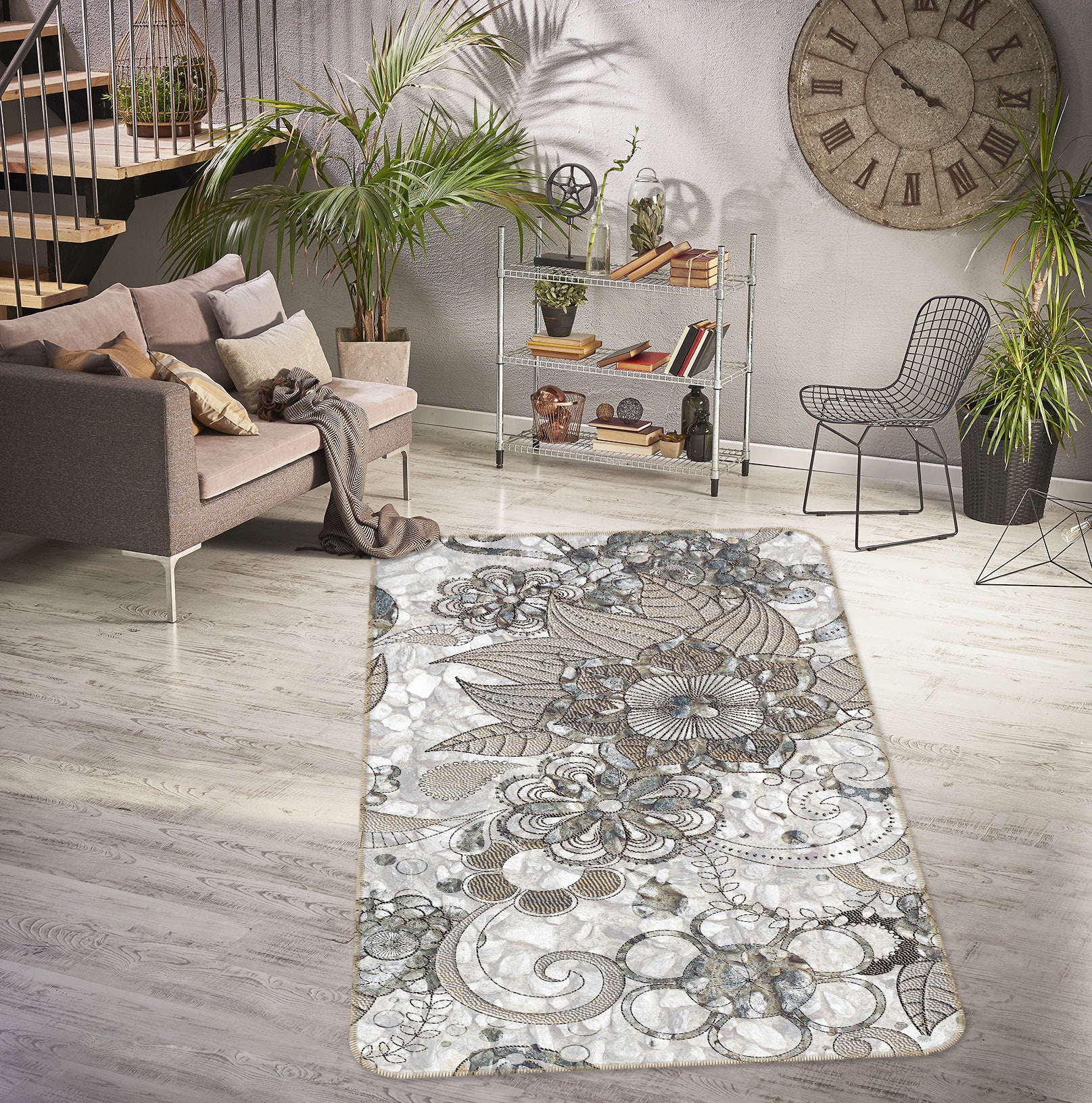 3D Pattern 33078 Non Slip Rug Mat