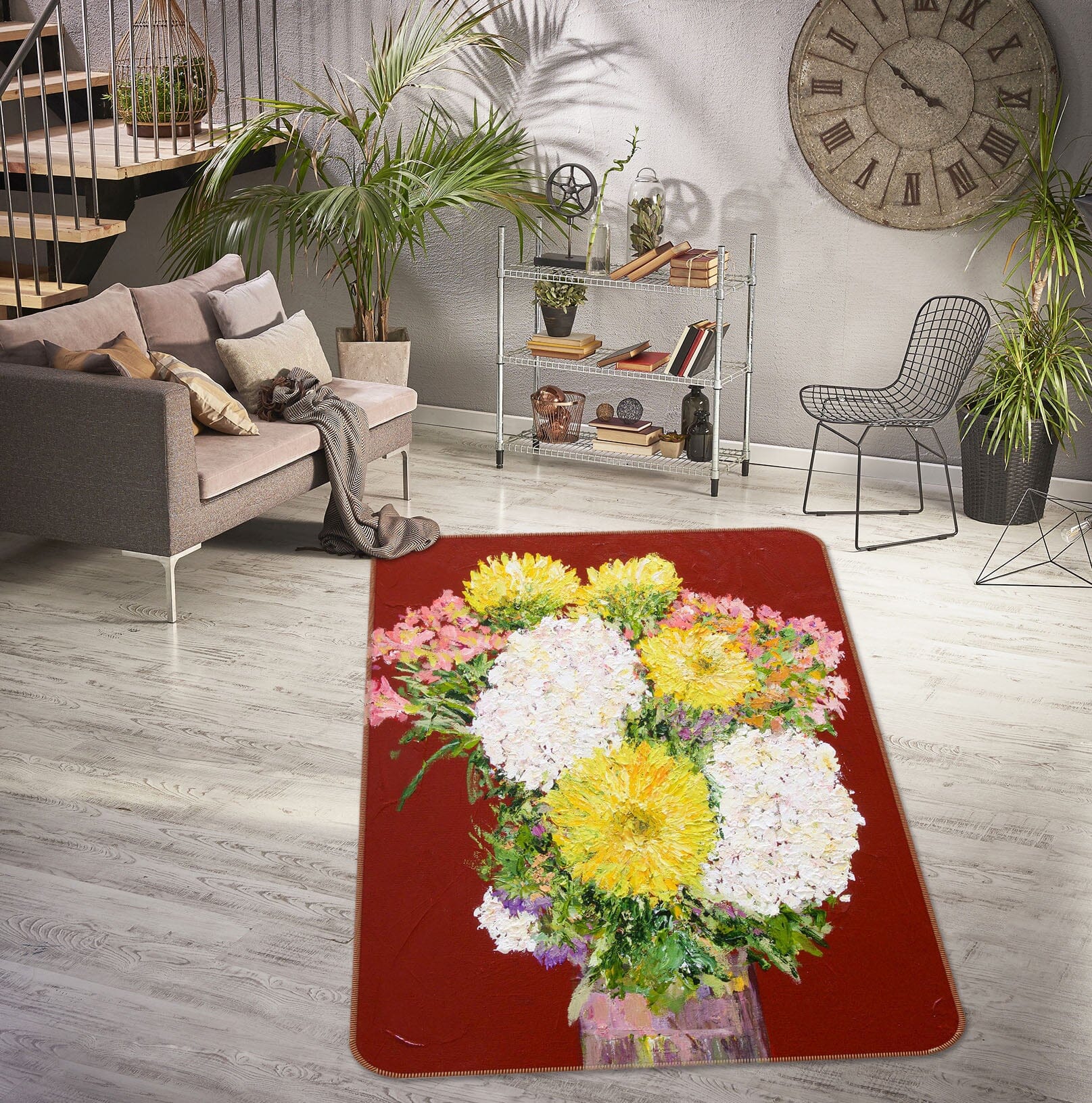 3D Feeling Happy 3005 Allan P. Friedlander Rug Non Slip Rug Mat Mat AJ Creativity Home