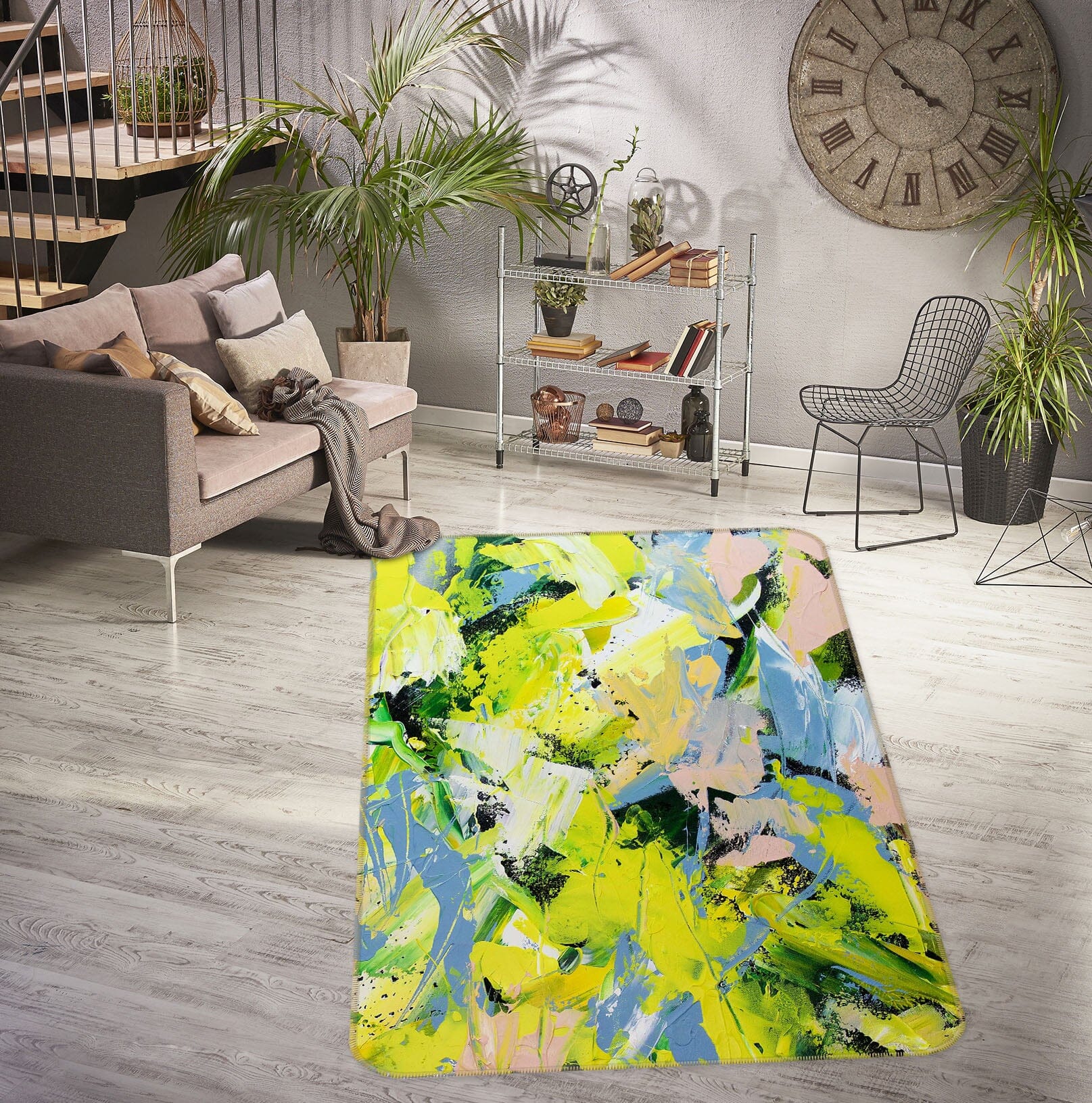 3D Spring Colors 3023 Allan P. Friedlander Rug Non Slip Rug Mat Mat AJ Creativity Home