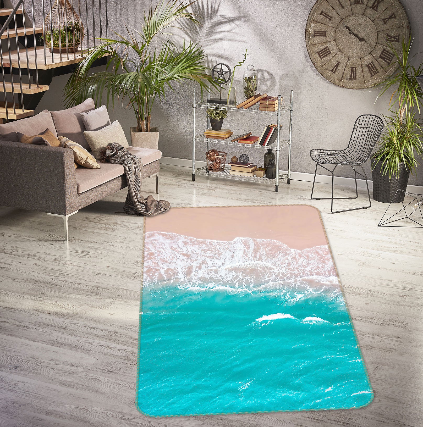 3D Seaside 27069 Non Slip Rug Mat