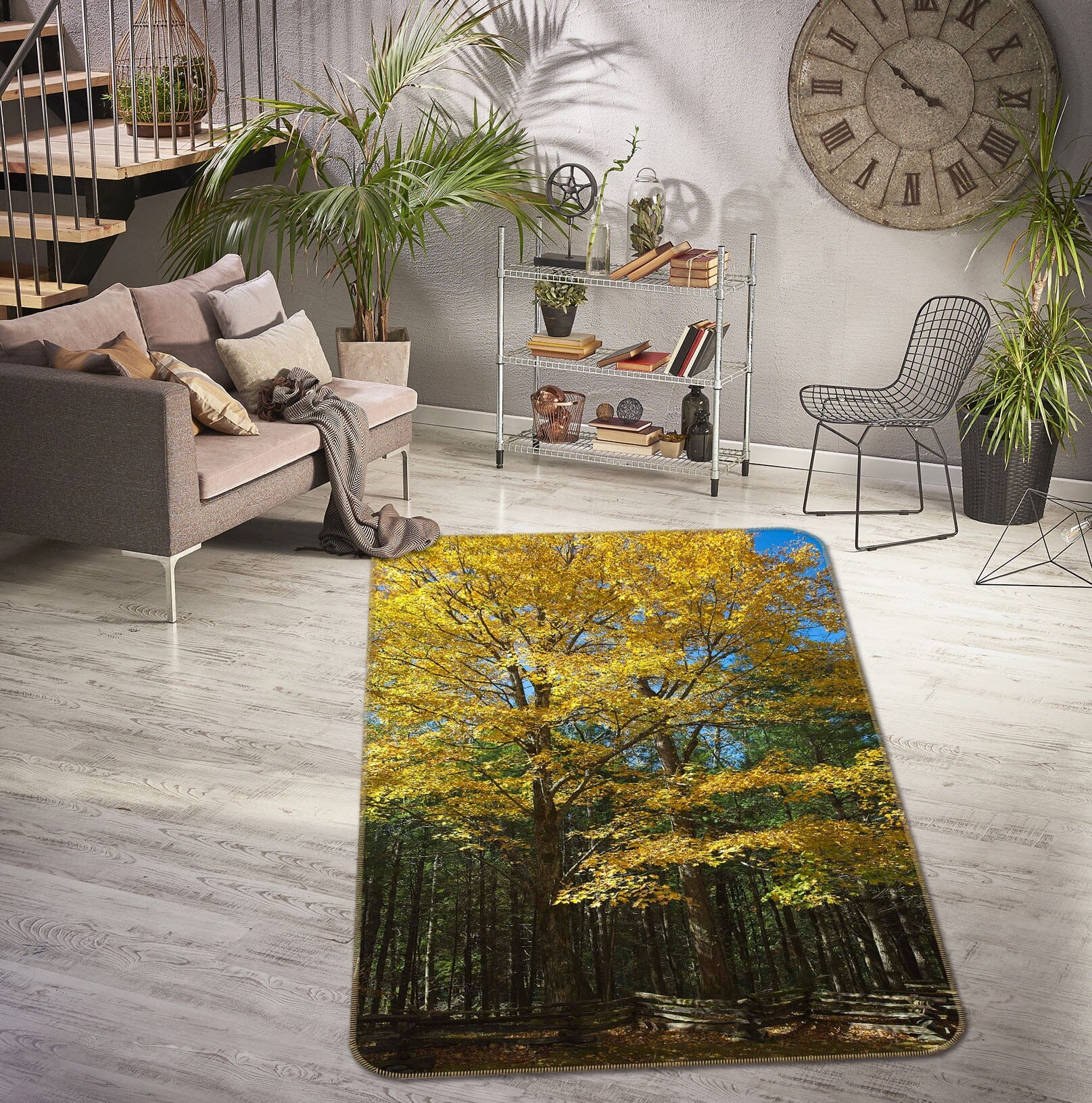 3D Sunny Forest 1135 Kathy Barefield Rug Non Slip Rug Mat Mat AJ Creativity Home