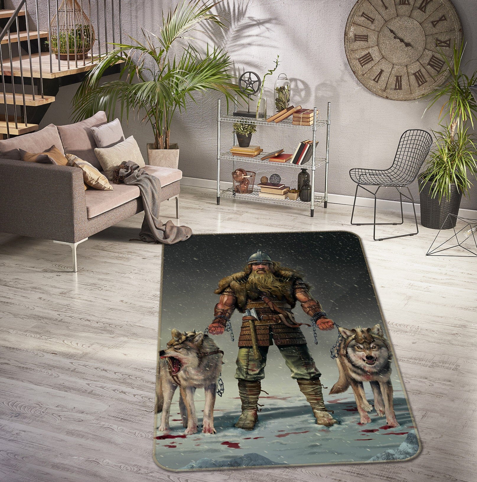3D Mountain Viking 1052 Vincent Hie Rug Non Slip Rug Mat Mat AJ Creativity Home