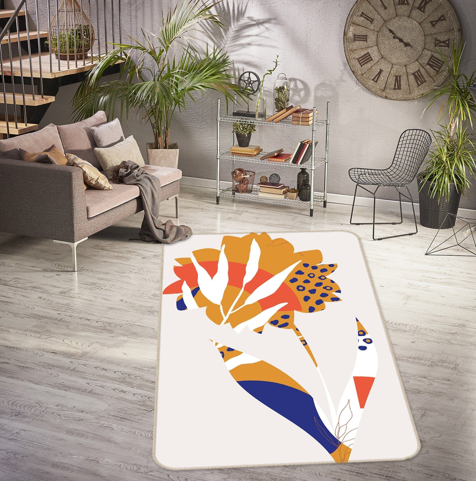 3D San Francisco 1105 Boris Draschoff Rug Non Slip Rug Mat Mat AJ Creativity Home