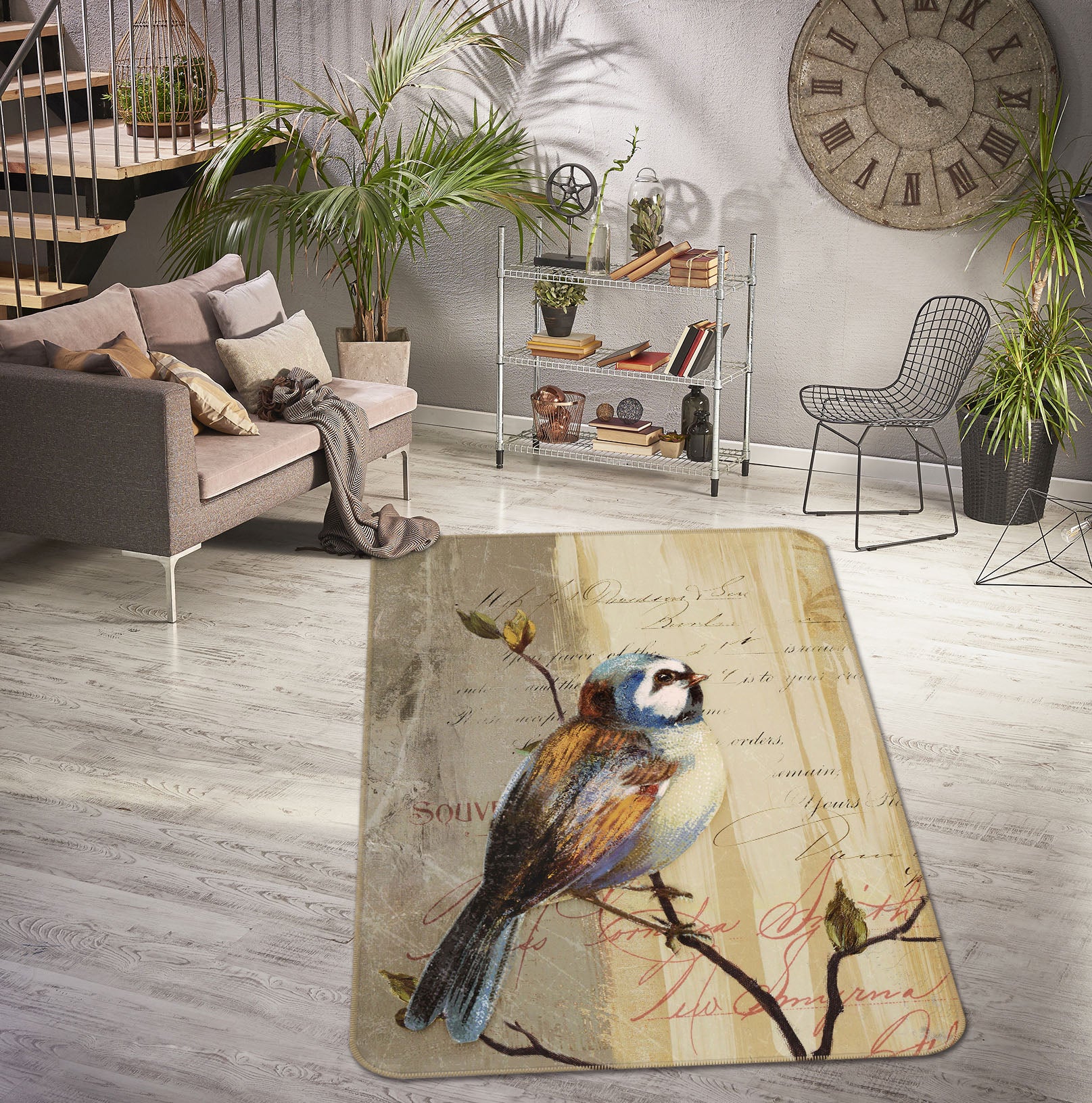 3D Bird 32127 Non Slip Rug Mat