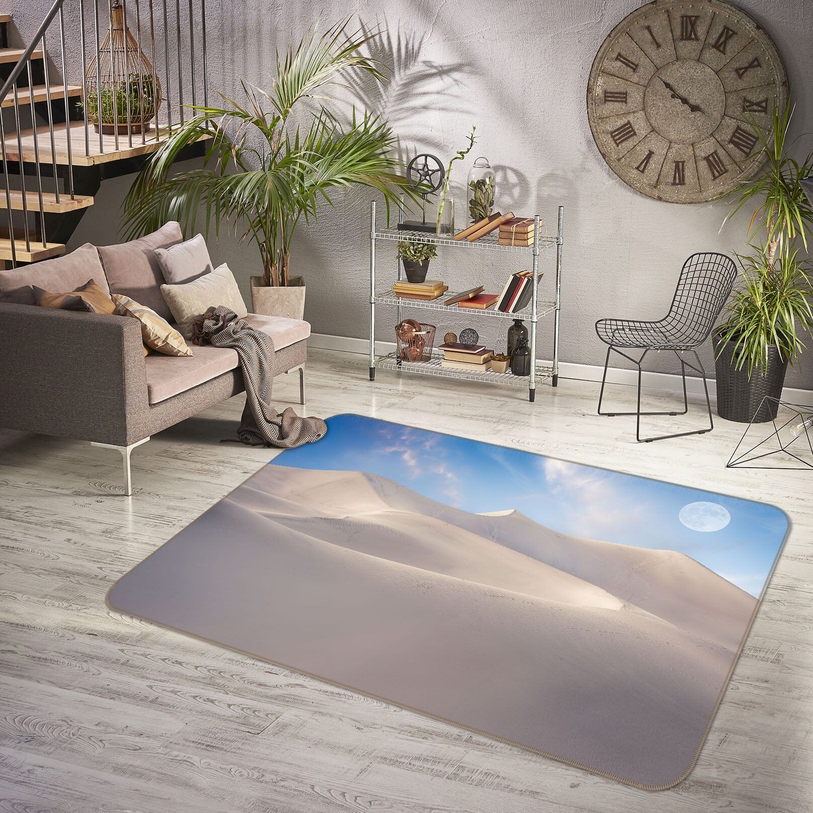 3D White Desert 1172 Marco Carmassi Rug Non Slip Rug Mat Mat AJ Creativity Home