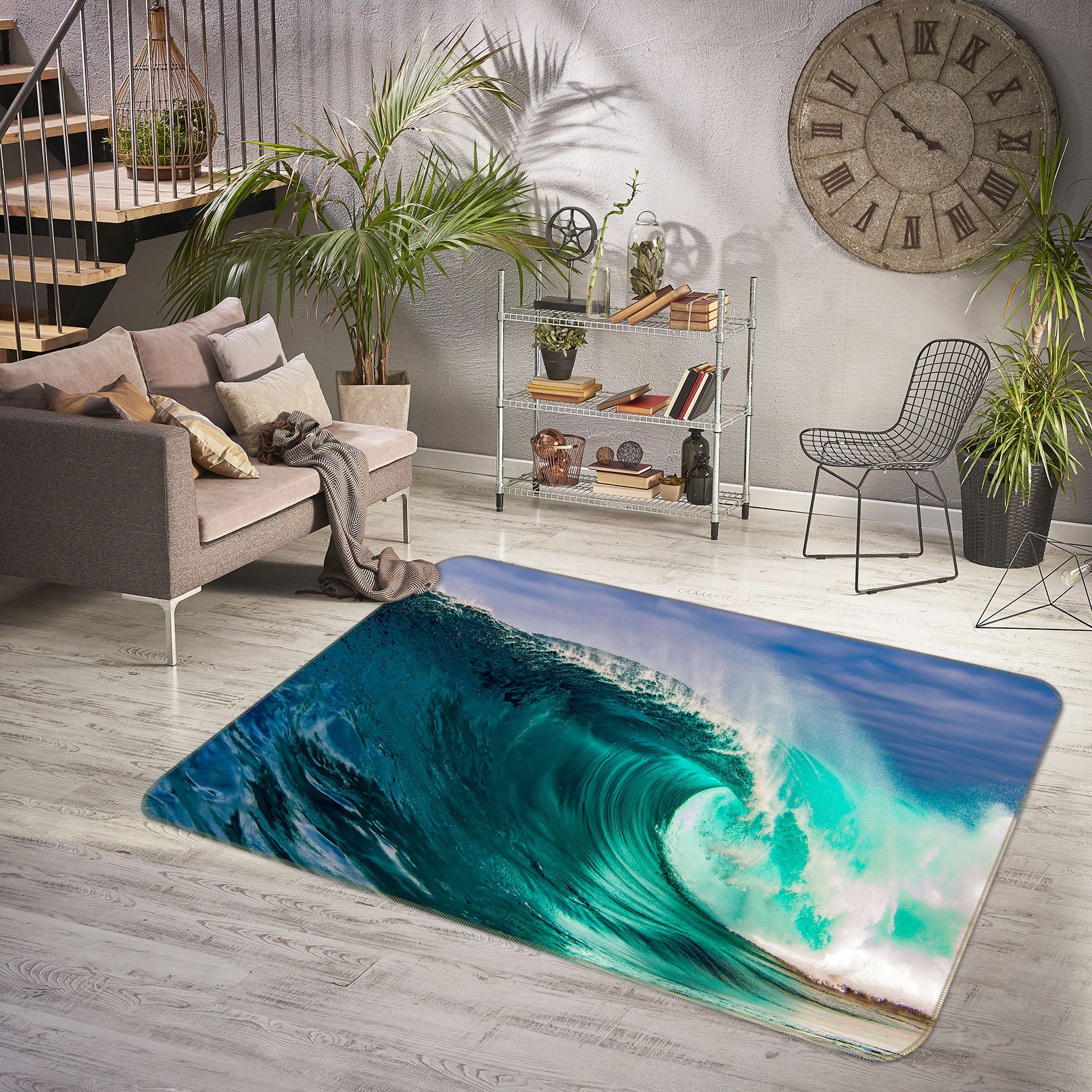3D Waves 34160 Non Slip Rug Mat