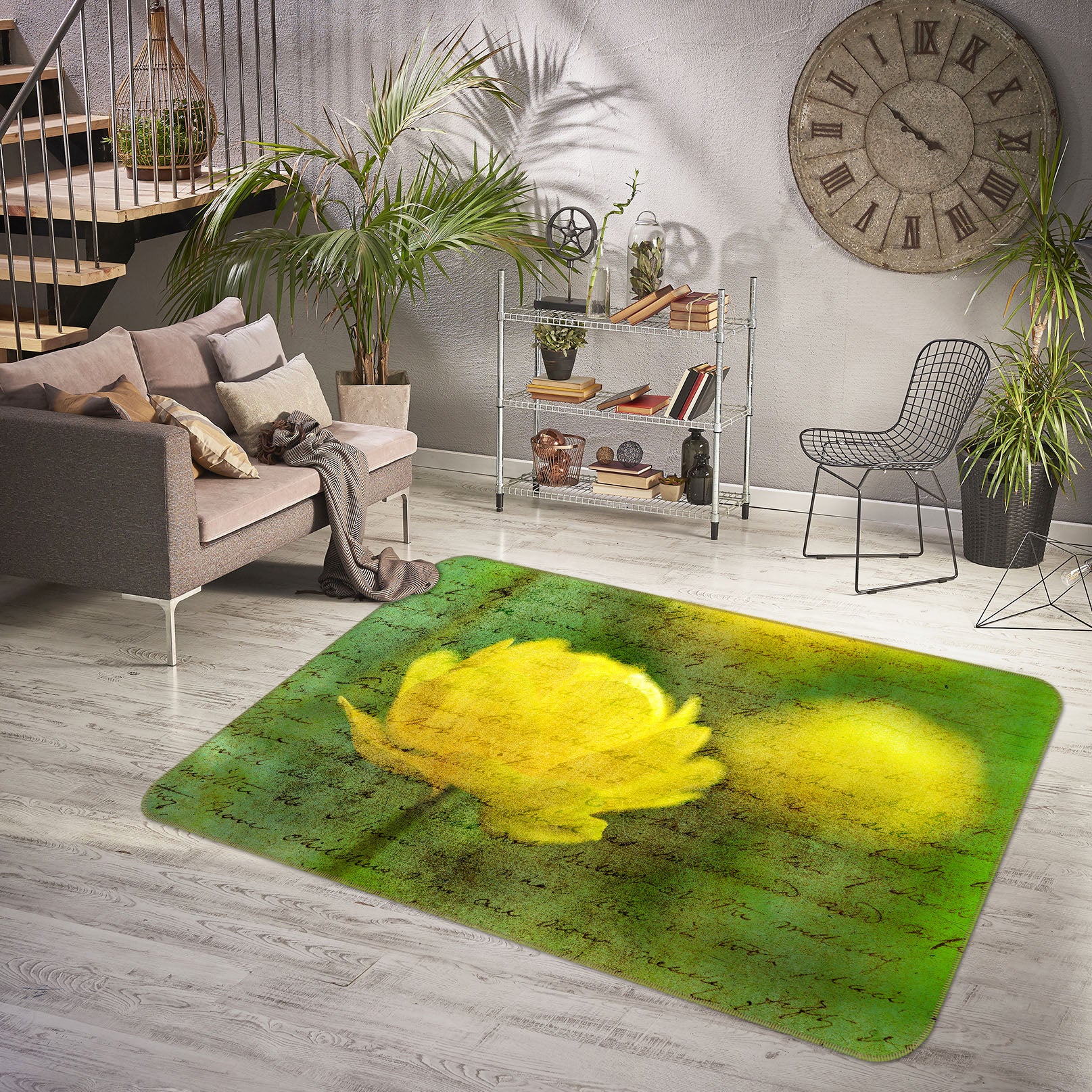3D Anemone 83249 Assaf Frank Rug Non Slip Rug Mat