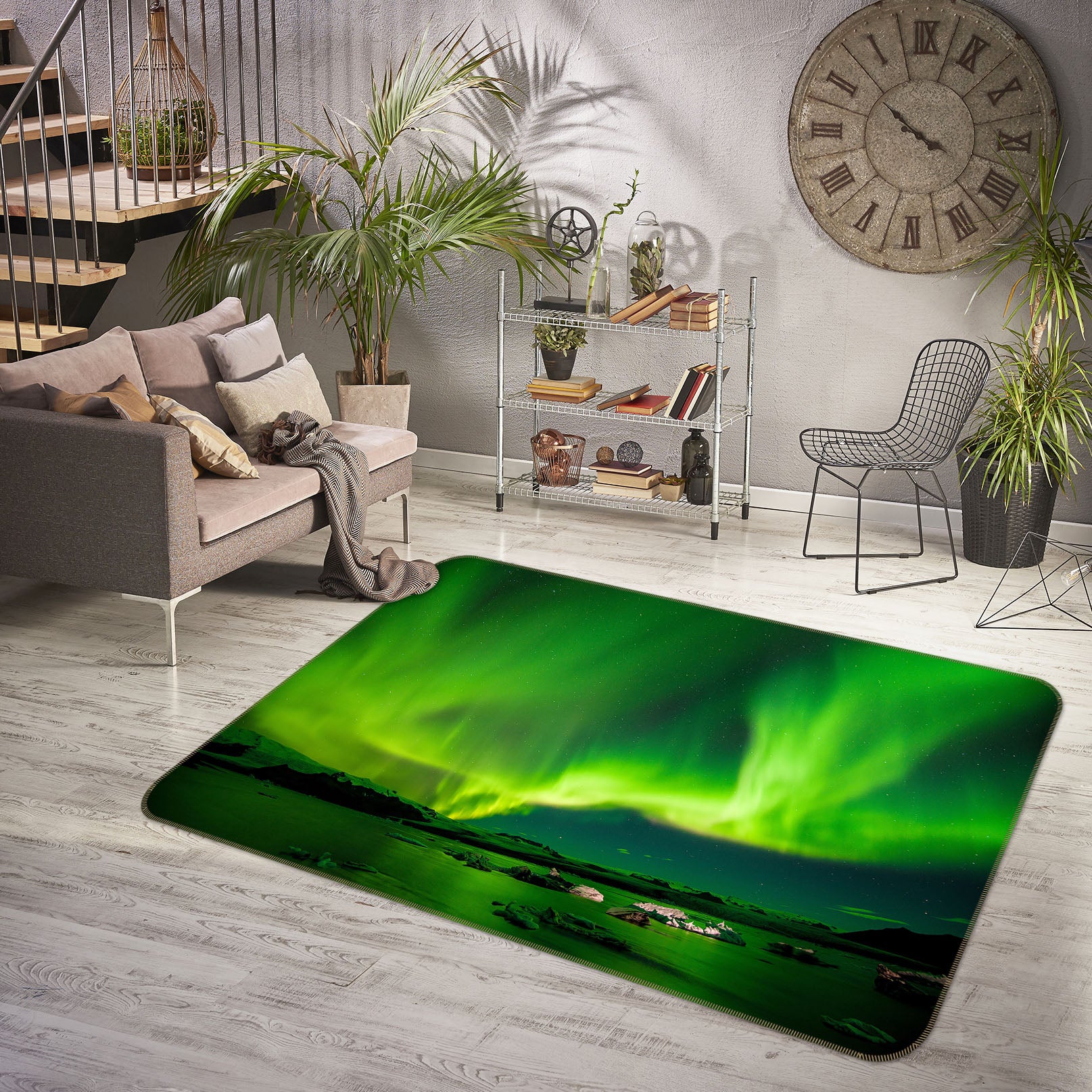 3D Green Light 35196 Non Slip Rug Mat