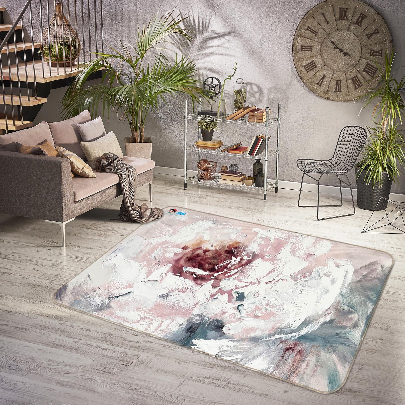 3D Painting Art Flower 4113 Skromova Marina Rug Non Slip Rug Mat