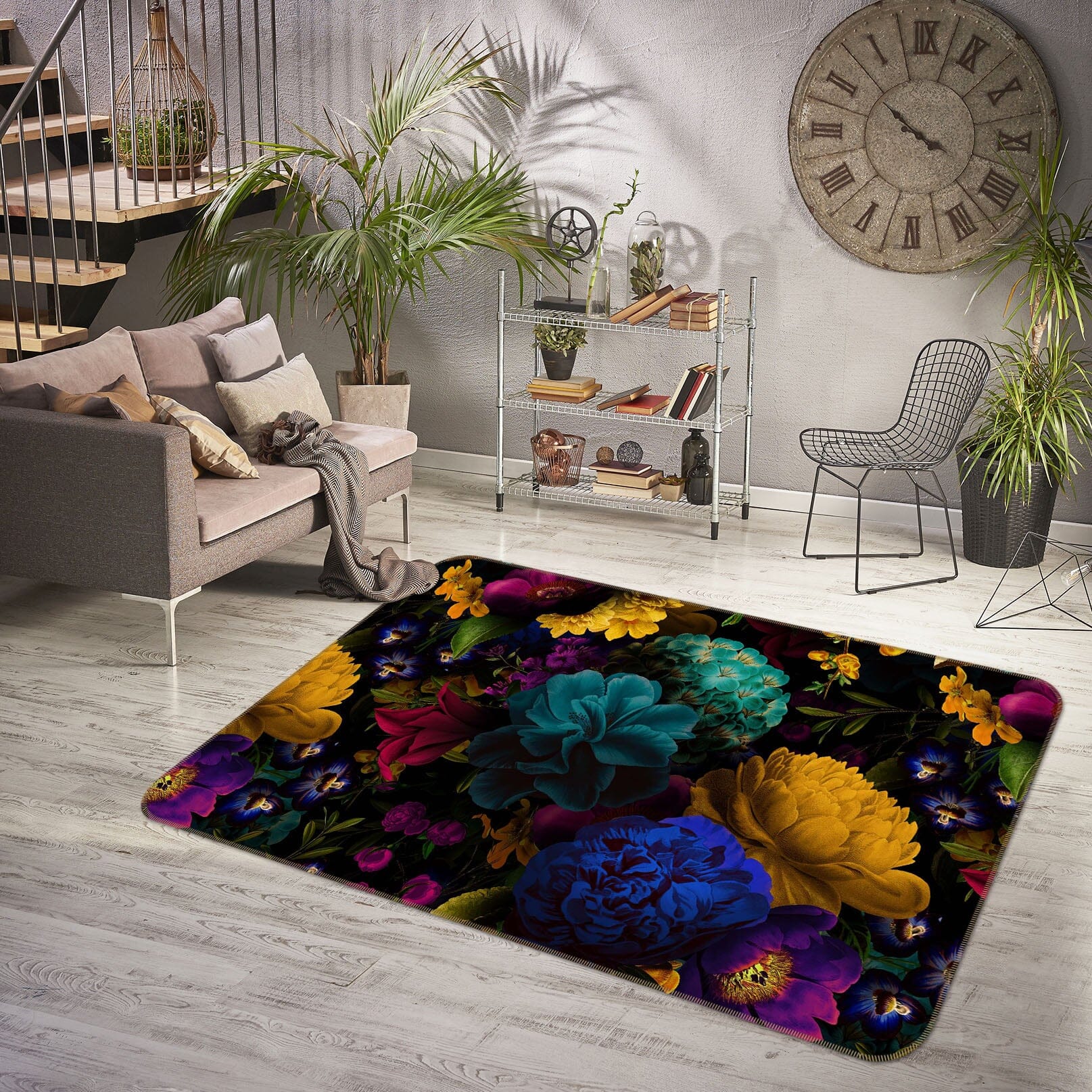 3D Bright Flowers 104 Uta Naumann Rug Non Slip Rug Mat Mat AJ Creativity Home