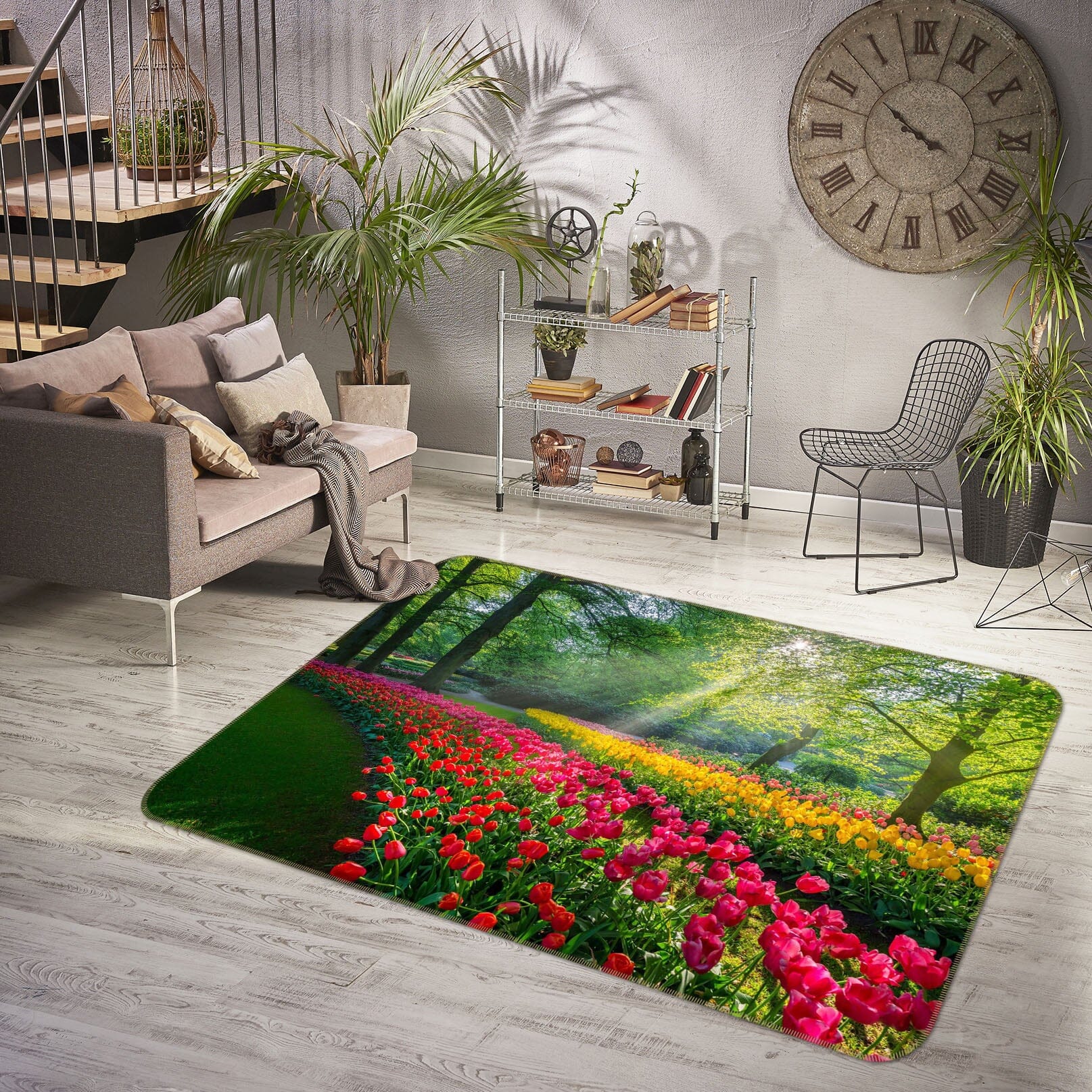 3D Spring Garden 1151 Marco Carmassi Rug Non Slip Rug Mat Mat AJ Creativity Home