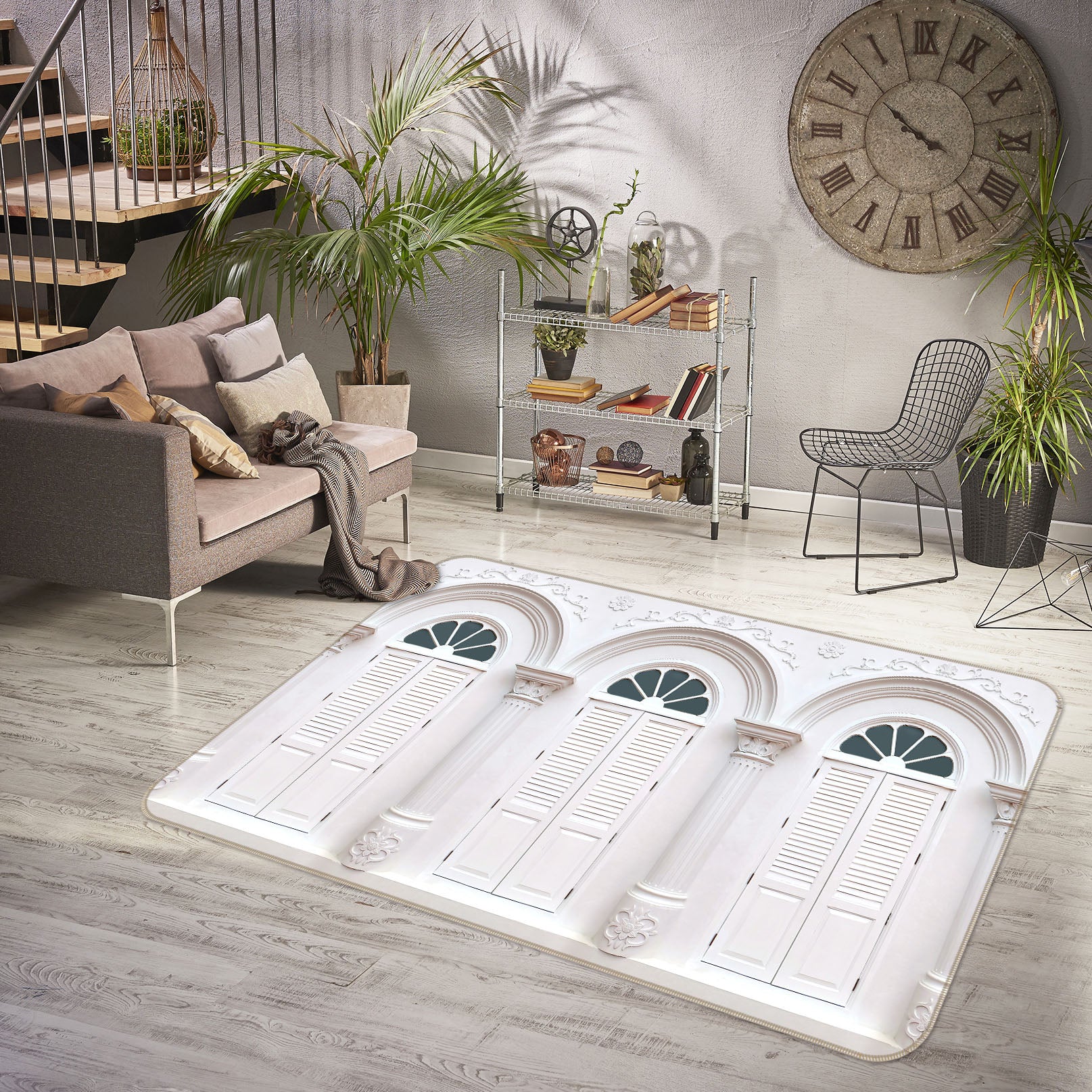 3D Doors Windows 34075 Non Slip Rug Mat