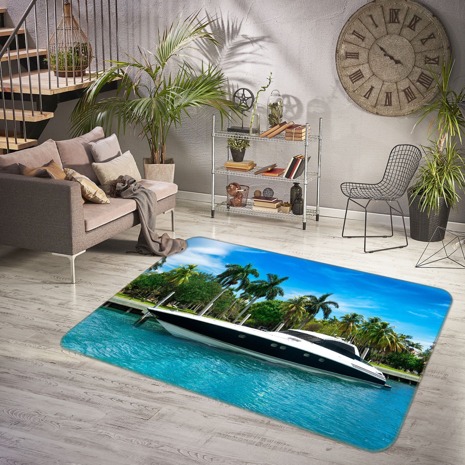 3D Seawater Ferry 42054 Vehicle Non Slip Rug Mat