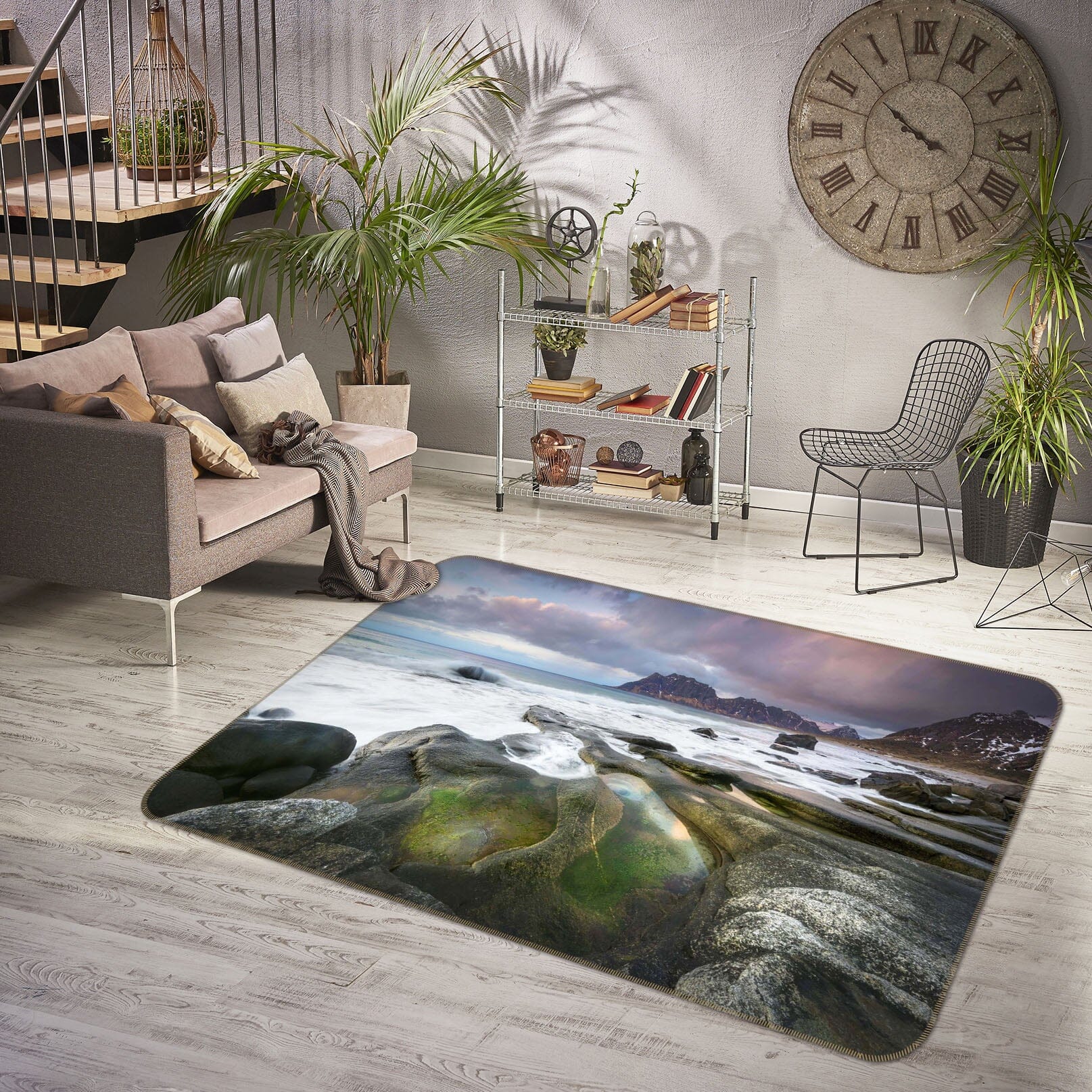 3D Sea Of Stones 1131 Marco Carmassi Rug Non Slip Rug Mat Mat AJ Creativity Home
