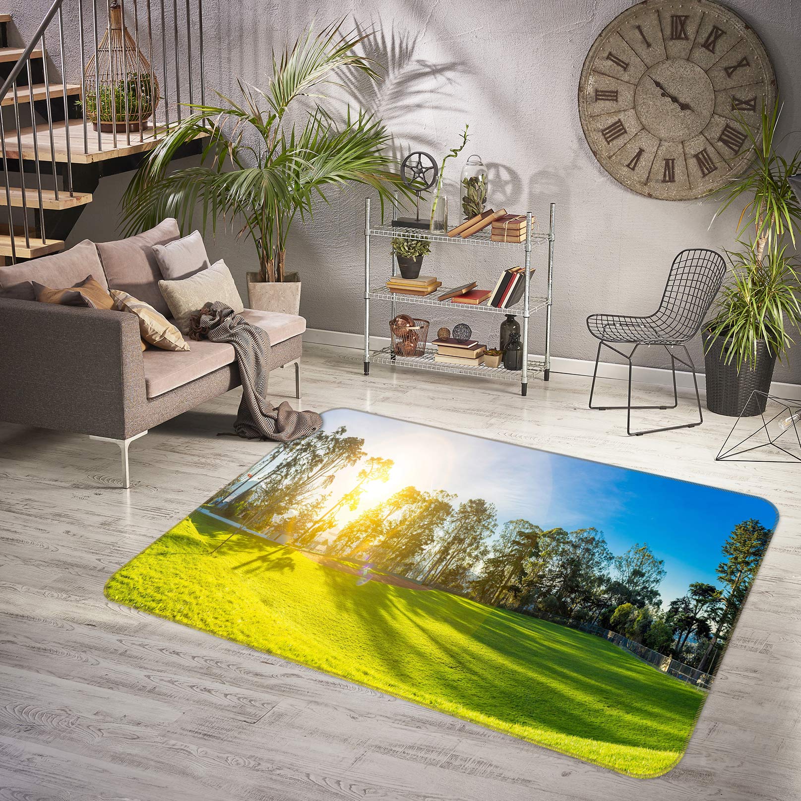 3D Lawn Tree 77083 Non Slip Rug Mat