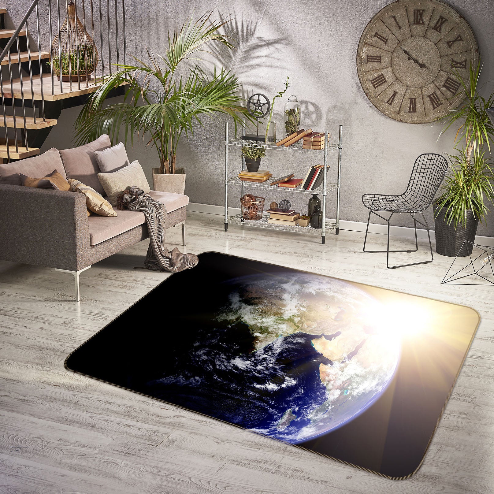 3D Planet Earth 31146 Non Slip Rug Mat