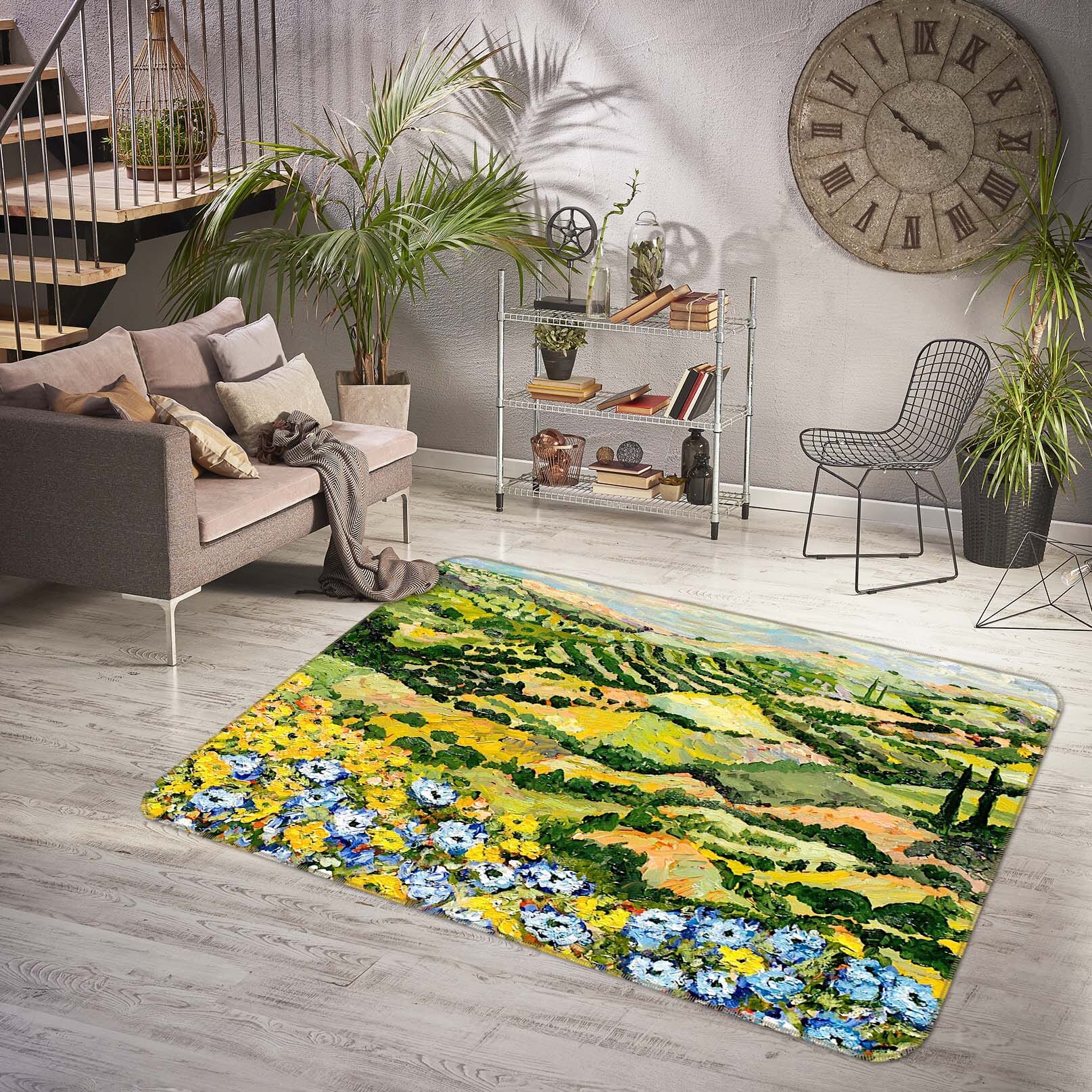 3D Golden Field 1001 Allan P. Friedlander Rug Non Slip Rug Mat Mat AJ Creativity Home