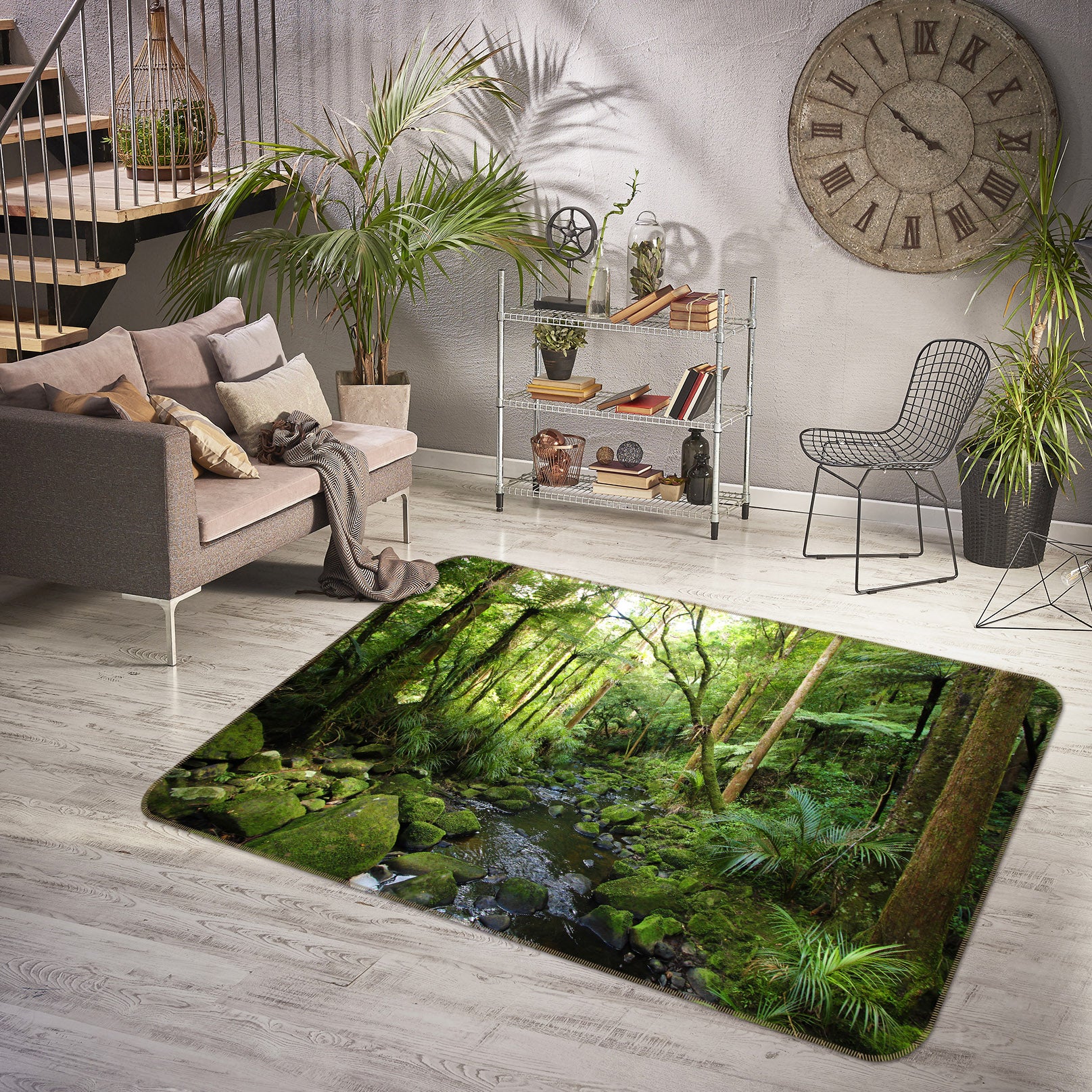3D Jungle 36074 Non Slip Rug Mat
