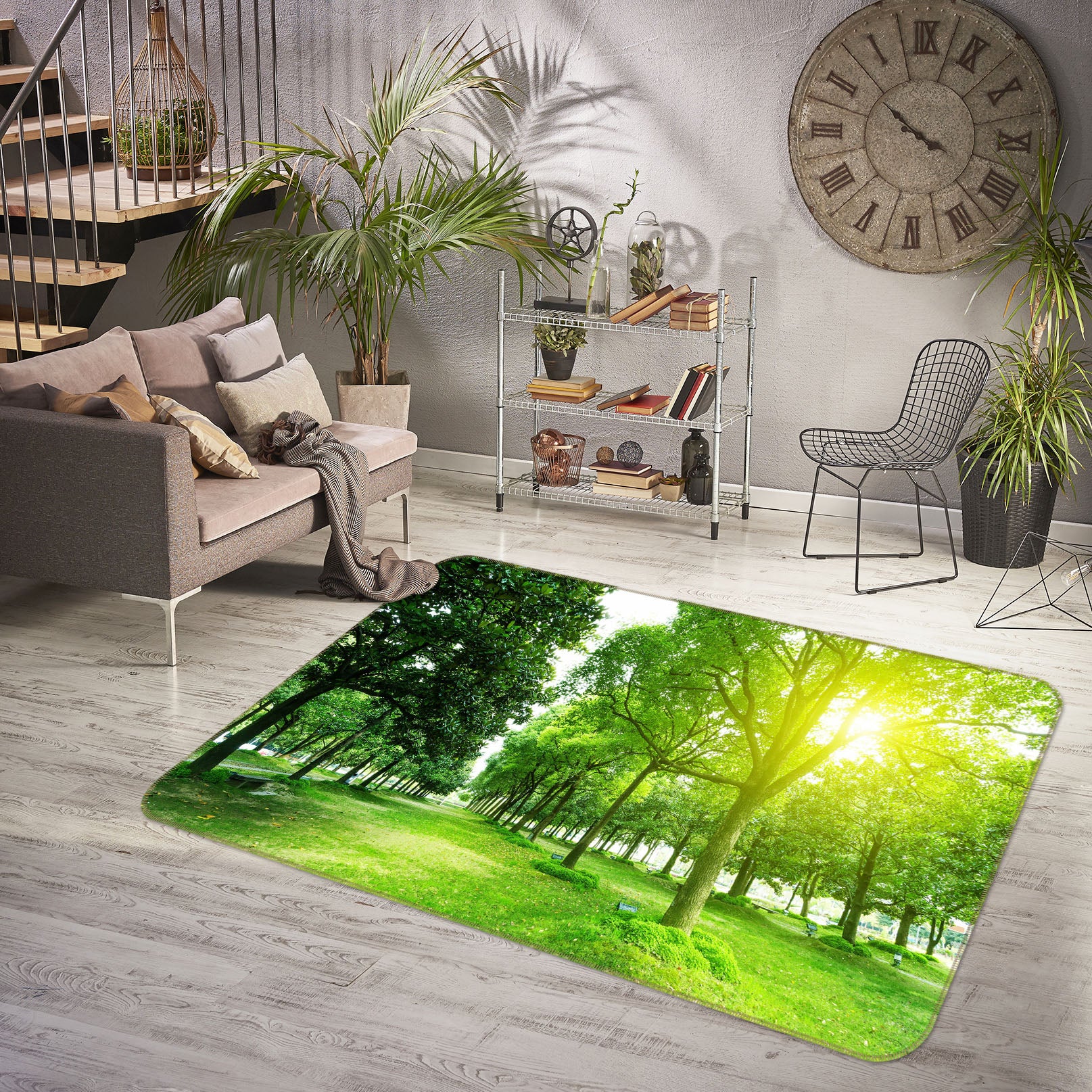 3D Forest 35137 Non Slip Rug Mat