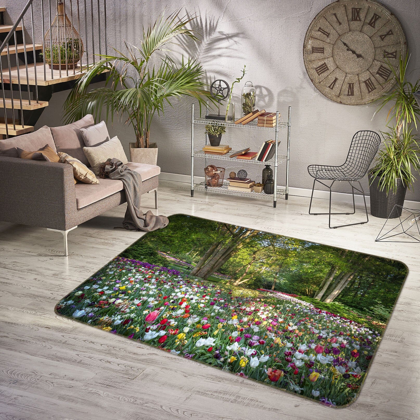 3D Forest Garden 1139 Marco Carmassi Rug Non Slip Rug Mat Mat AJ Creativity Home