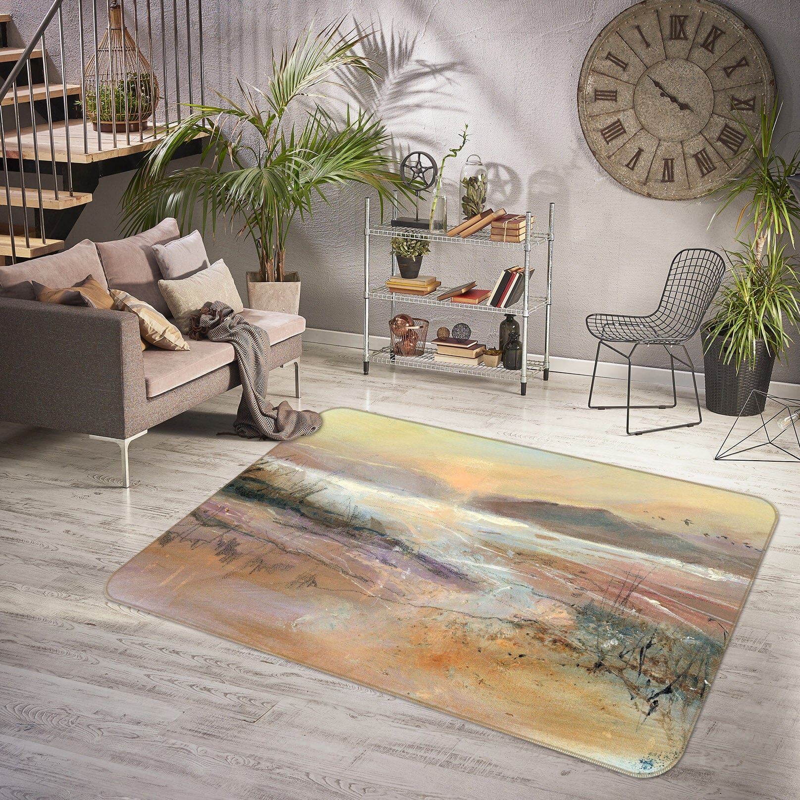 3D Mountain Scenery 1002 Anne Farrall Doyle Rug Non Slip Rug Mat Mat AJ Creativity Home