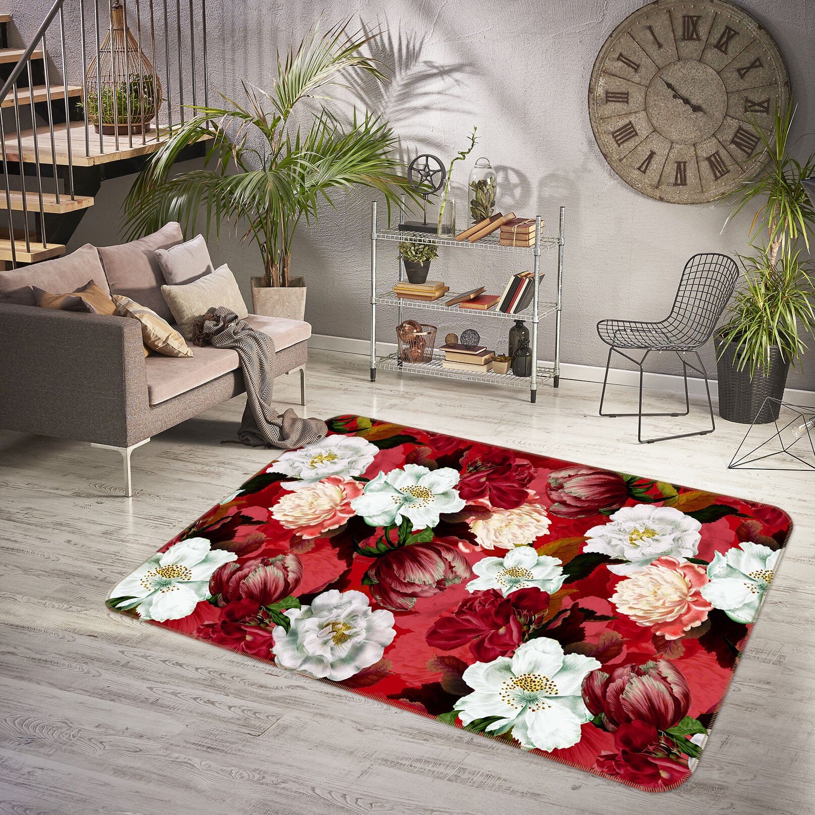 3D Beautiful Flowers 156 Uta Naumann Rug Non Slip Rug Mat Mat AJ Creativity Home