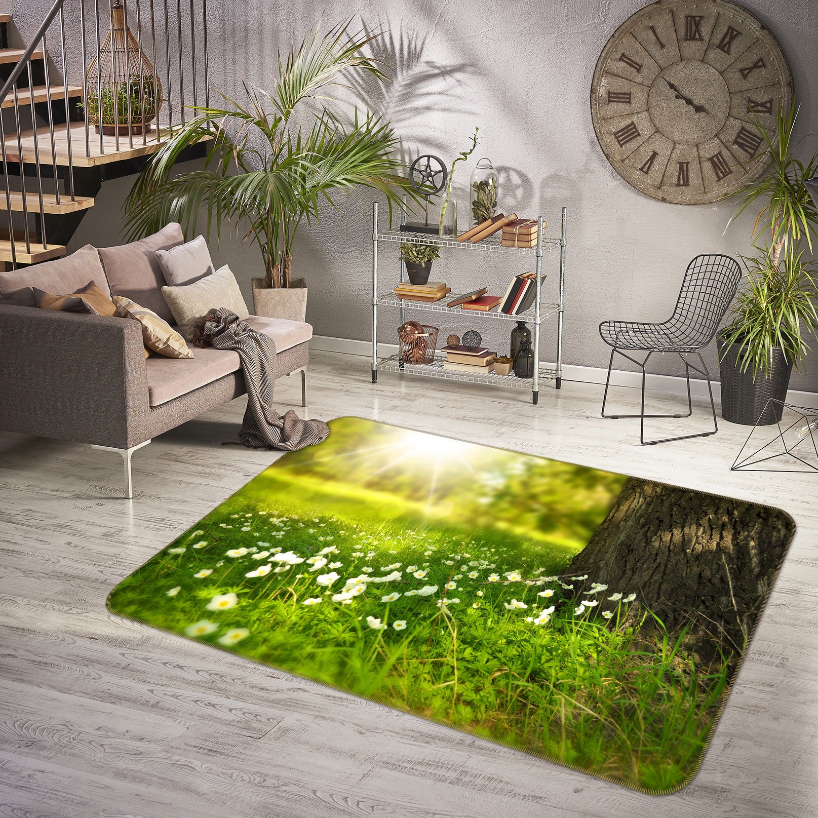 3D Meadow Tree 77216 Non Slip Rug Mat
