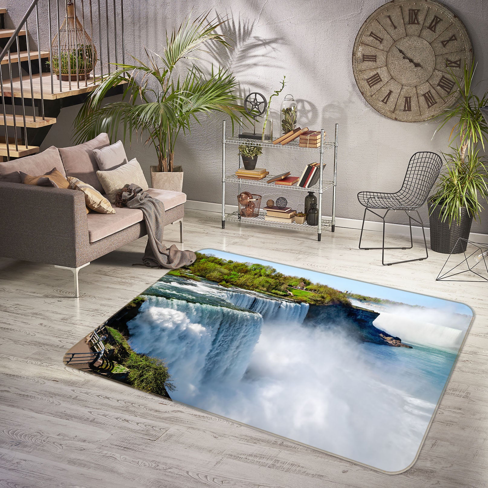 3D Waterfall 31004 Non Slip Rug Mat