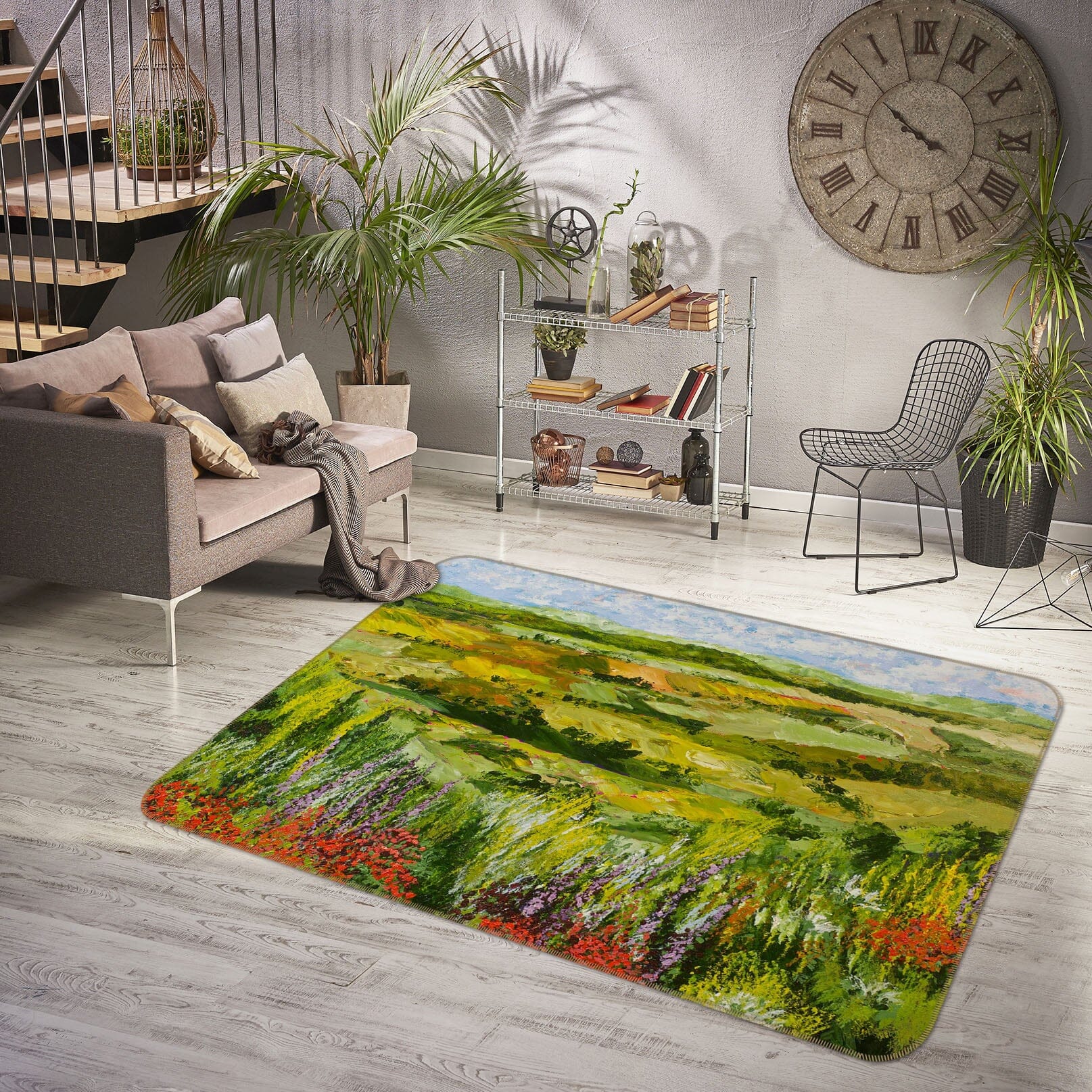 3D Golden Steppe 1024 Allan P. Friedlander Rug Non Slip Rug Mat Mat AJ Creativity Home