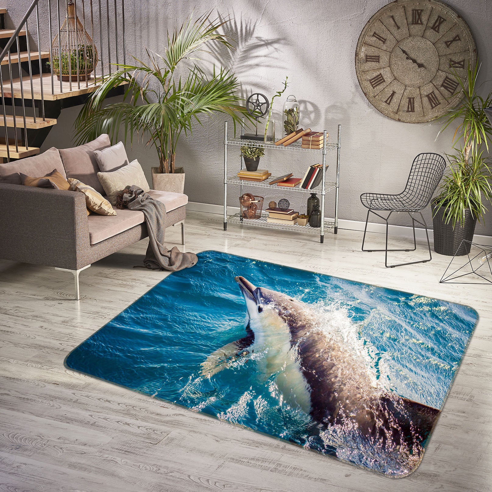 3D Dolphin 38165 Animal Non Slip Rug Mat