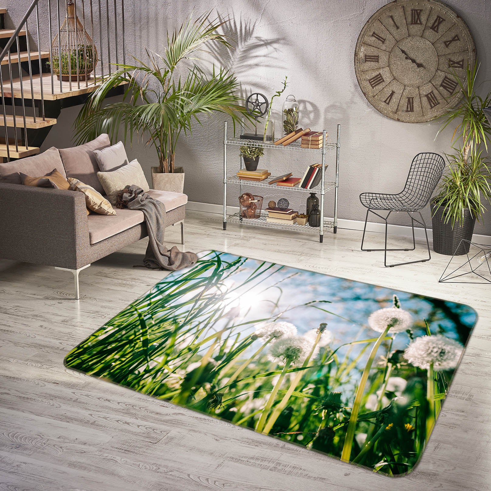 3D Dandelion 29150 Non Slip Rug Mat