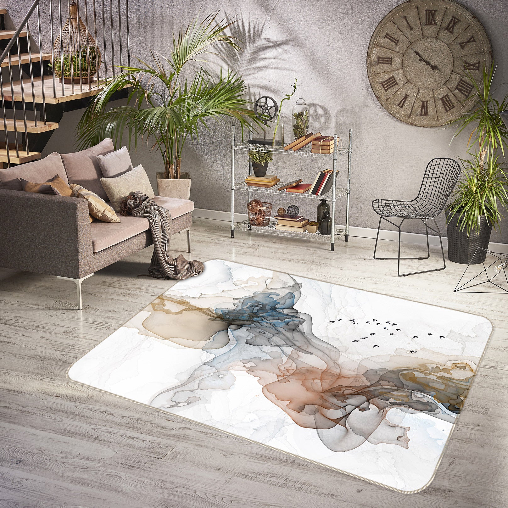3D Pattern 77048 Non Slip Rug Mat