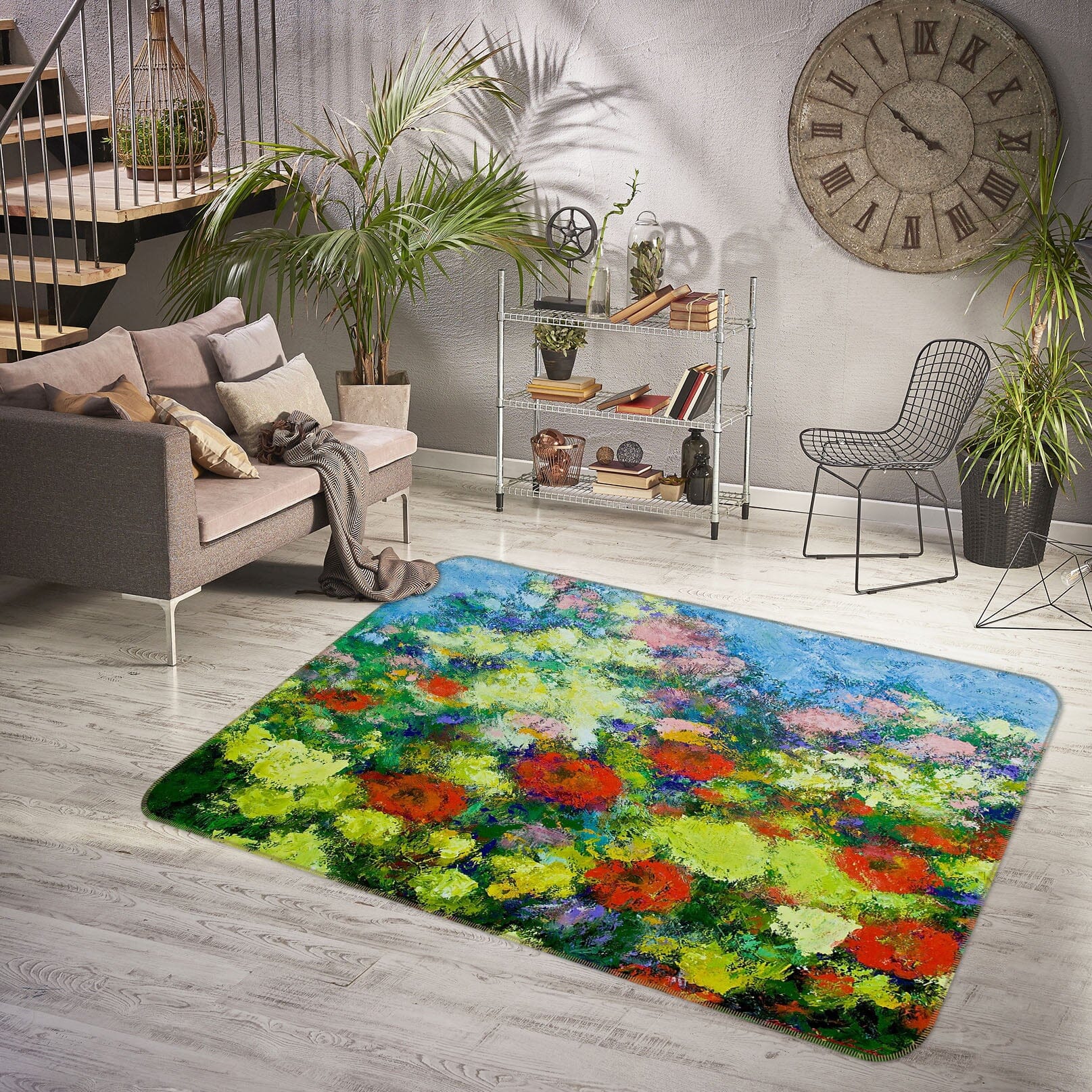 3D Garden Shower 1061 Allan P. Friedlander Rug Non Slip Rug Mat Mat AJ Creativity Home