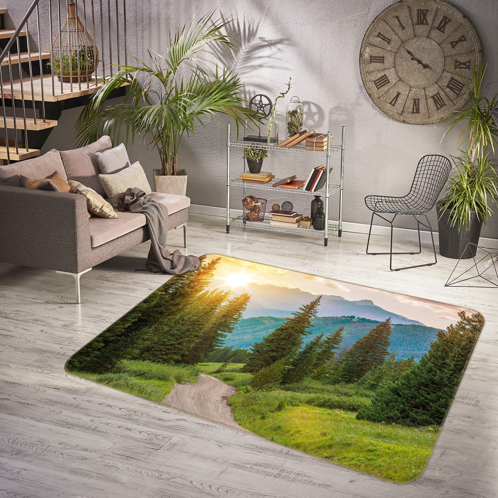 3D Trees 77102 Non Slip Rug Mat