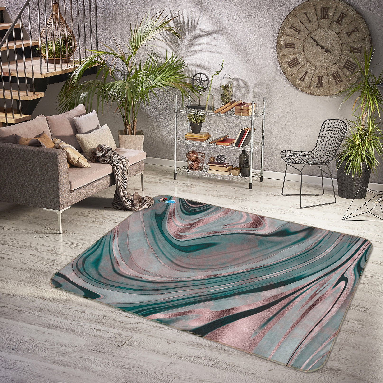 3D Texture 83021 Andrea haase Rug Non Slip Rug Mat