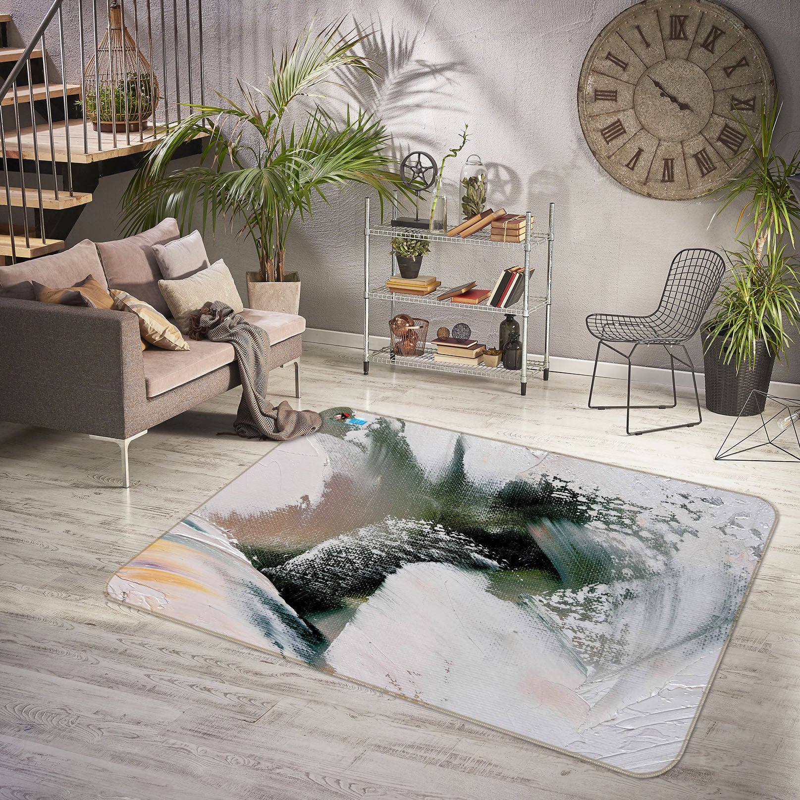 3D Abstract Painting 1242 Skromova Marina Rug Non Slip Rug Mat