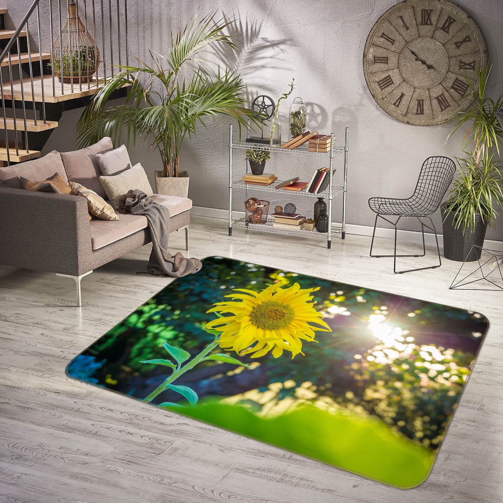 3D Sunflower 29188 Non Slip Rug Mat