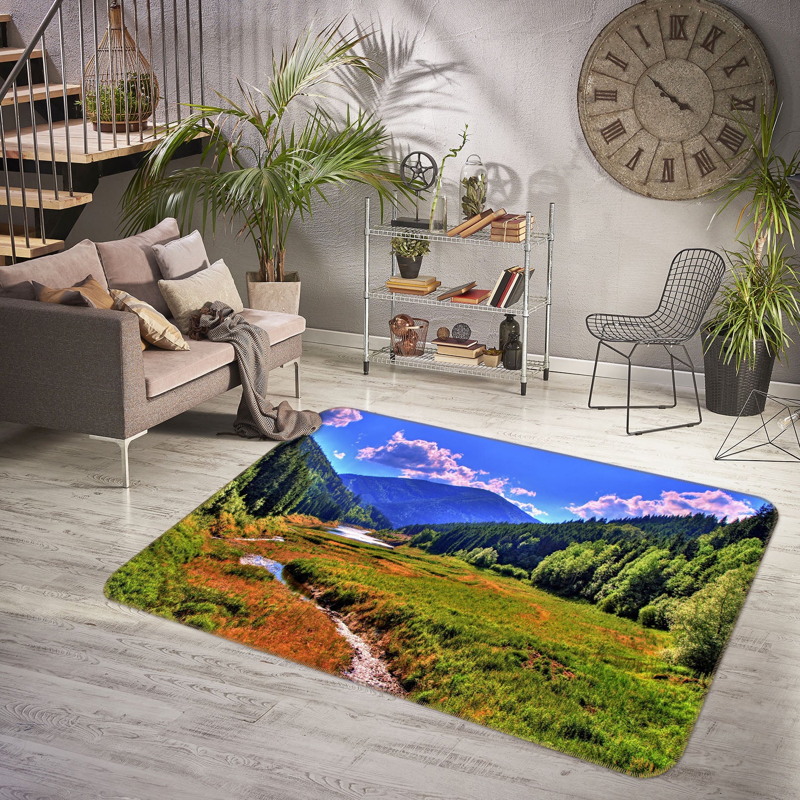 3D Mountain 35126 Non Slip Rug Mat