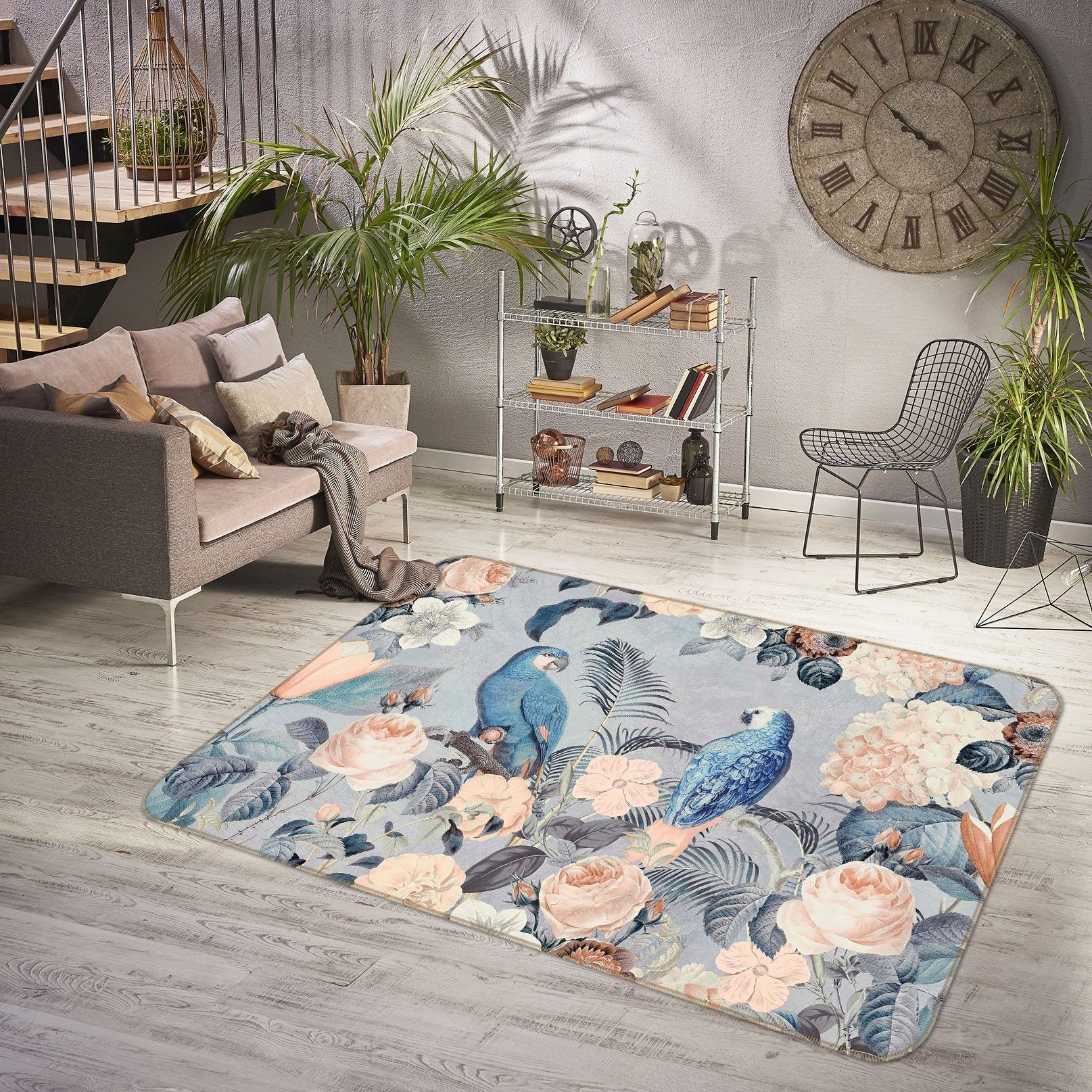 3D Bird Friends 1030 Andrea haase Rug Non Slip Rug Mat Mat AJ Creativity Home