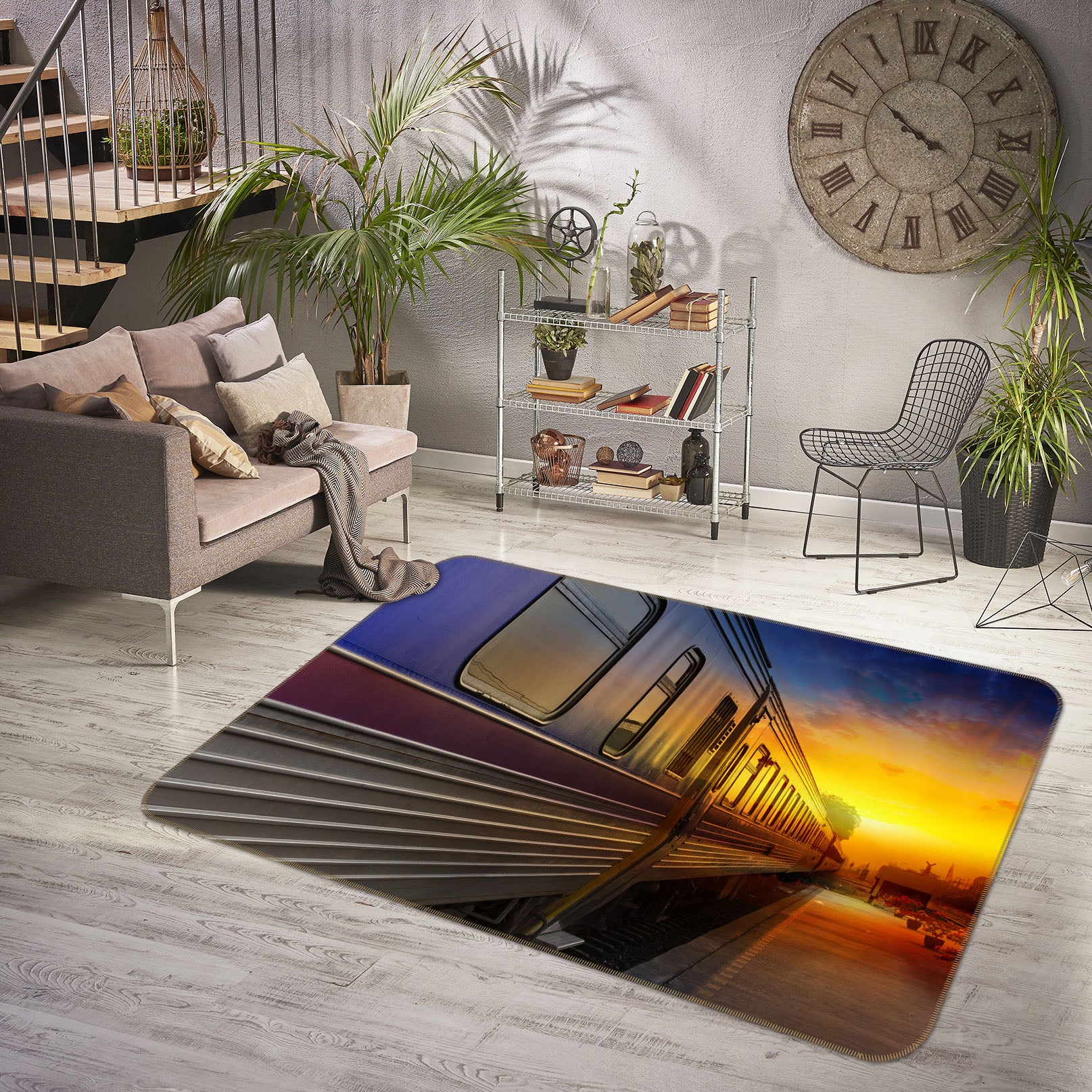 3D Train 68088 Vehicle Non Slip Rug Mat