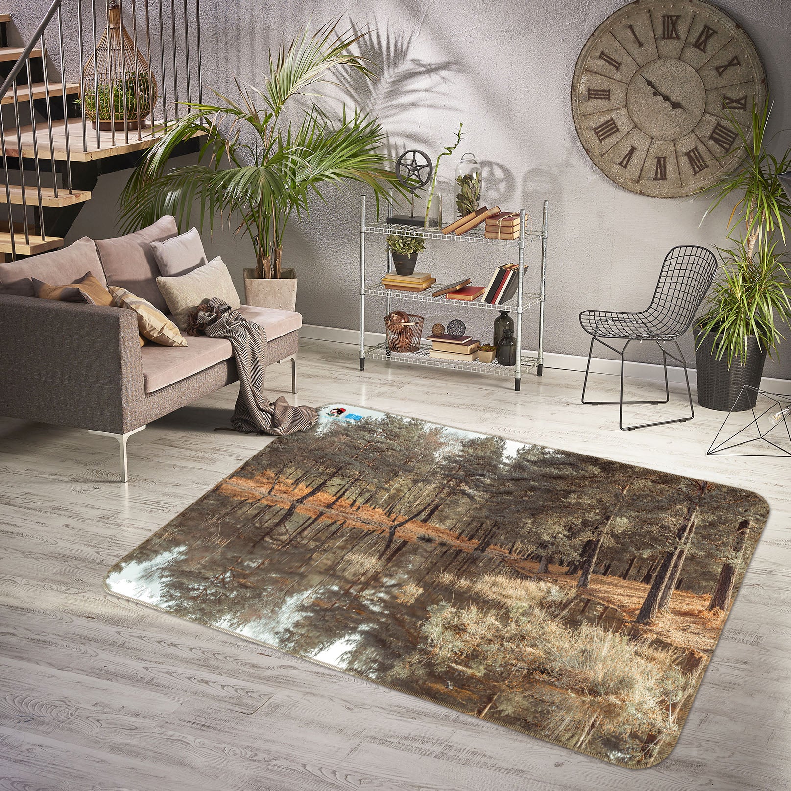 3D Outdoor Lake 6762 Assaf Frank Rug Non Slip Rug Mat