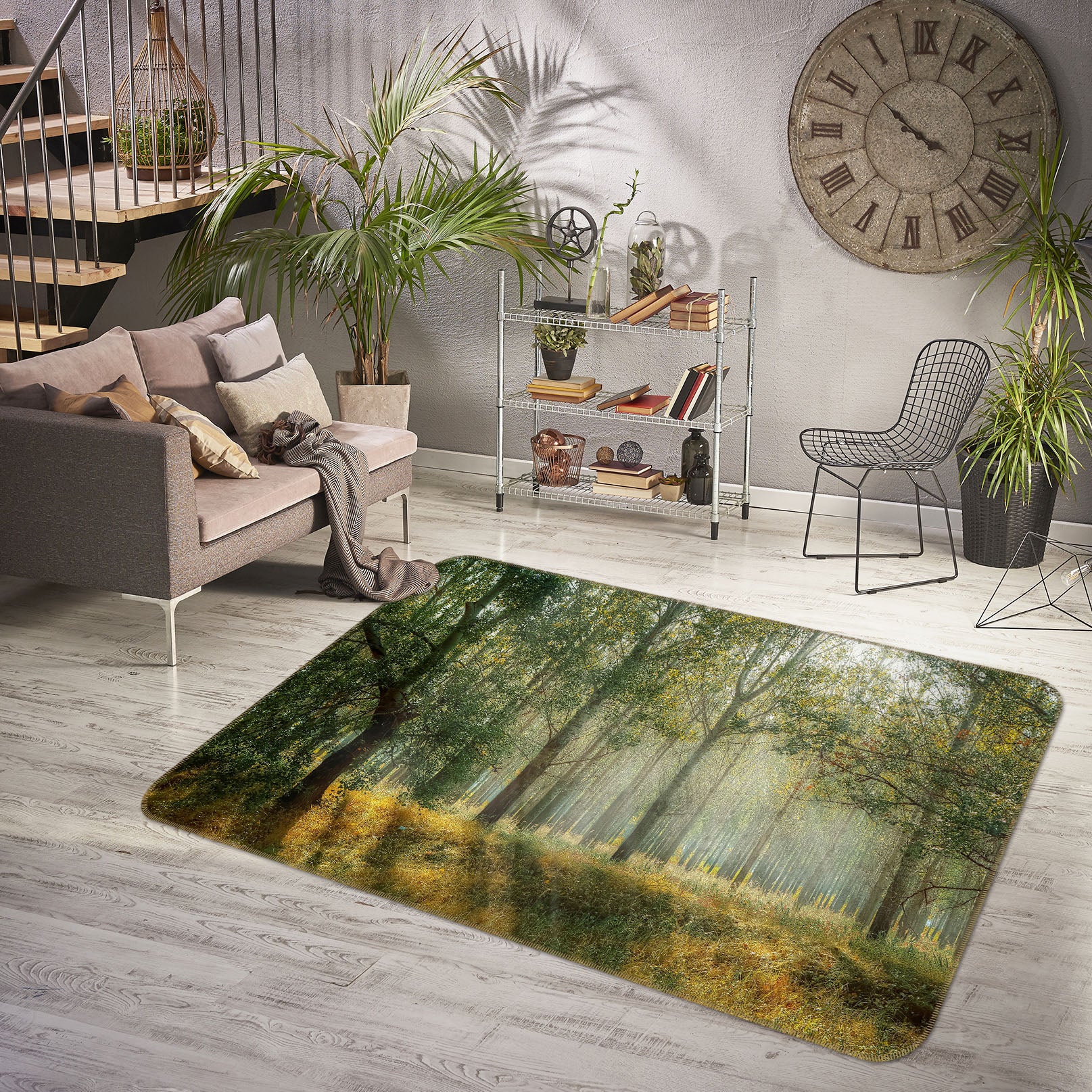 3D Forest 36166 Non Slip Rug Mat