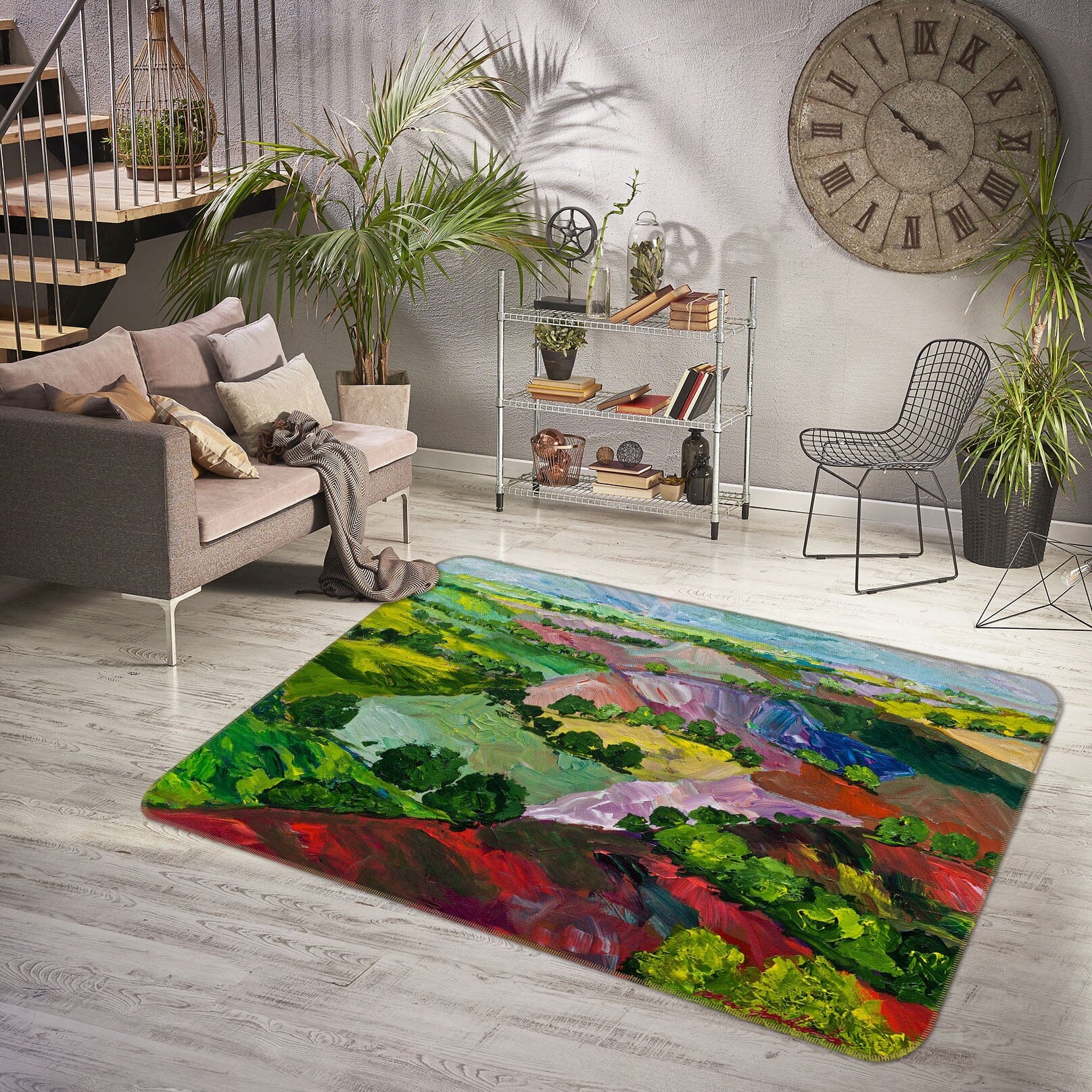 3D Colored Valley 1056 Allan P. Friedlander Rug Non Slip Rug Mat Mat AJ Creativity Home