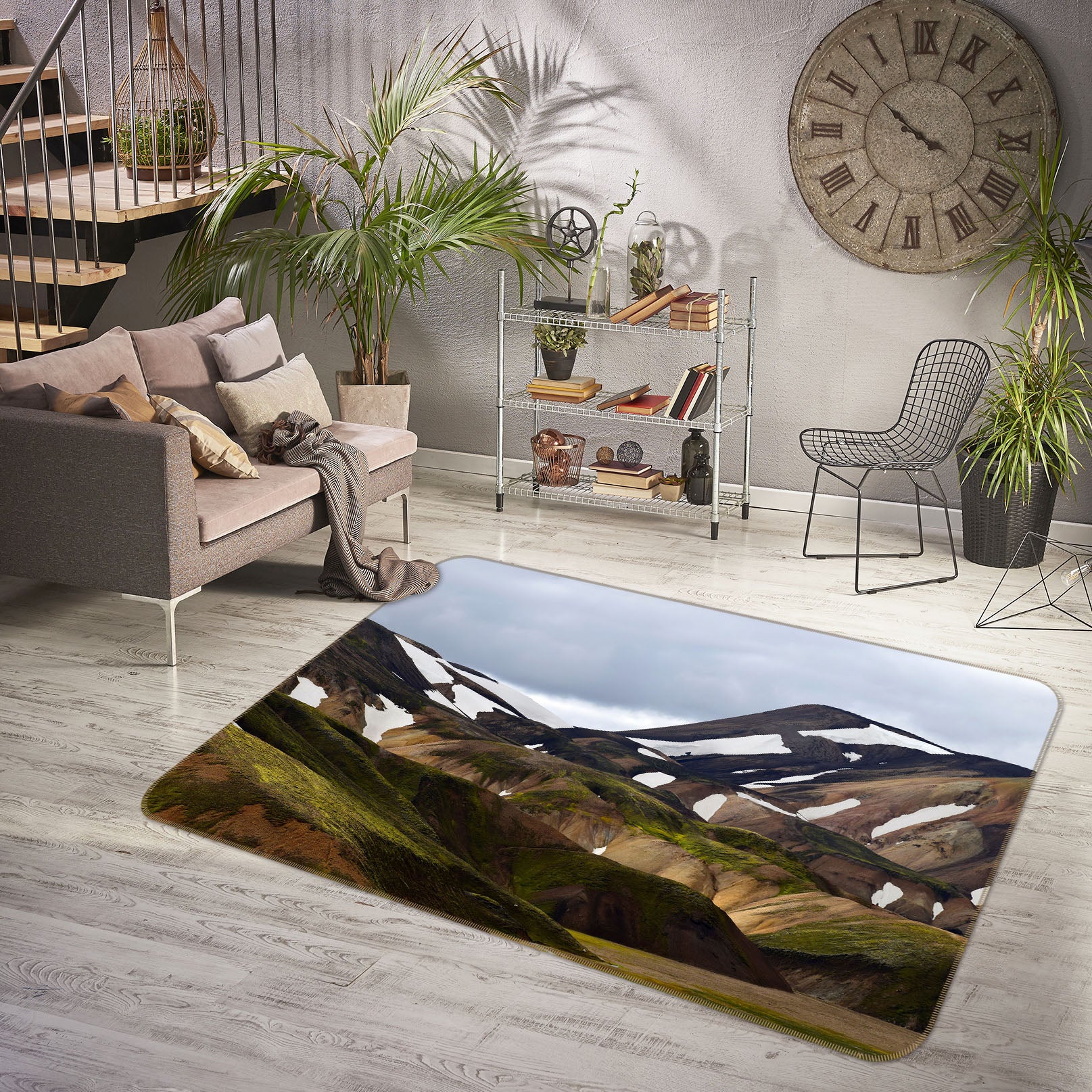 3D Mountains 35203 Non Slip Rug Mat