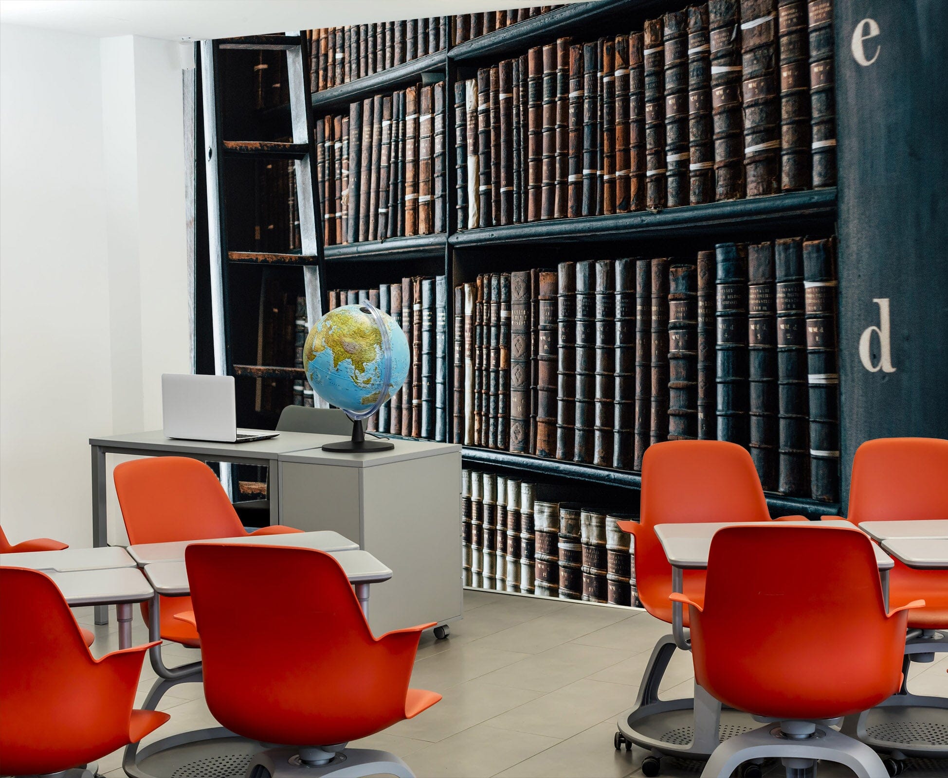 3D Vintage Bookshel 146 Wall Murals Wallpaper AJ Wallpaper 2