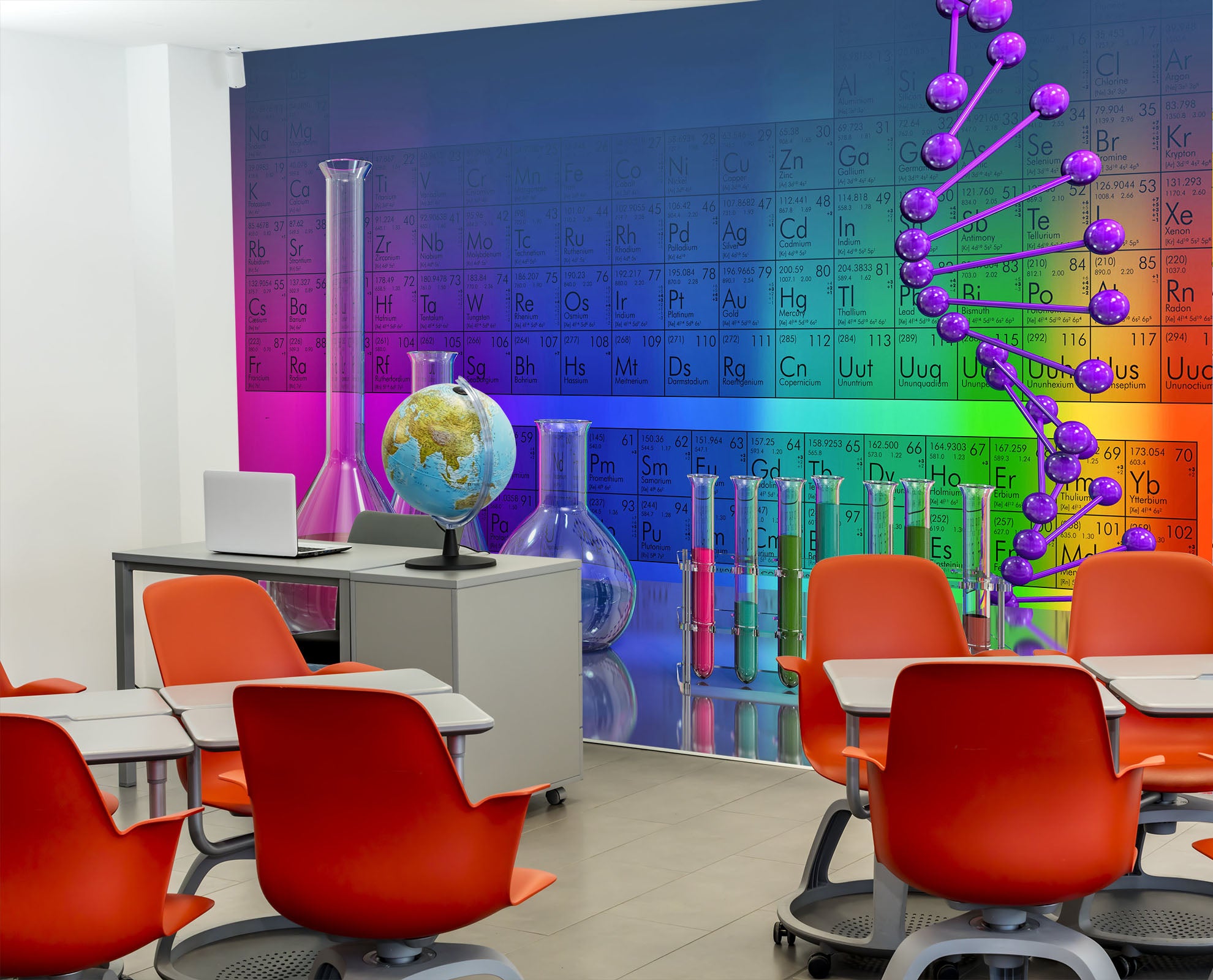 3D Chemical Formula 155 Wall Murals