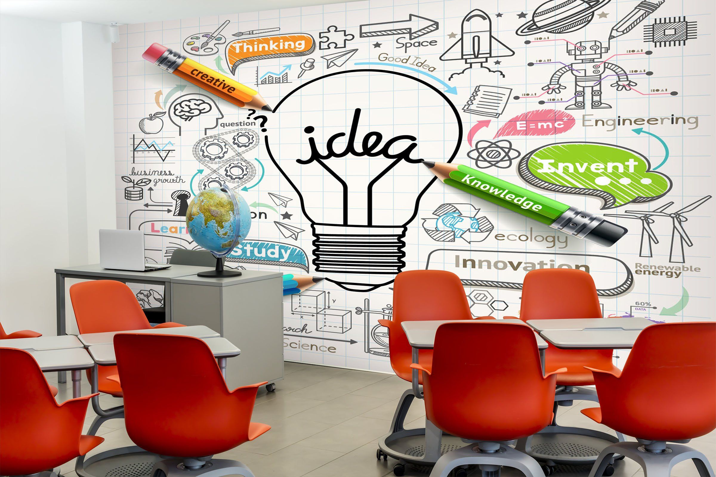 3D Cartoon Pen 166 Wall Murals Wallpaper AJ Wallpaper 2